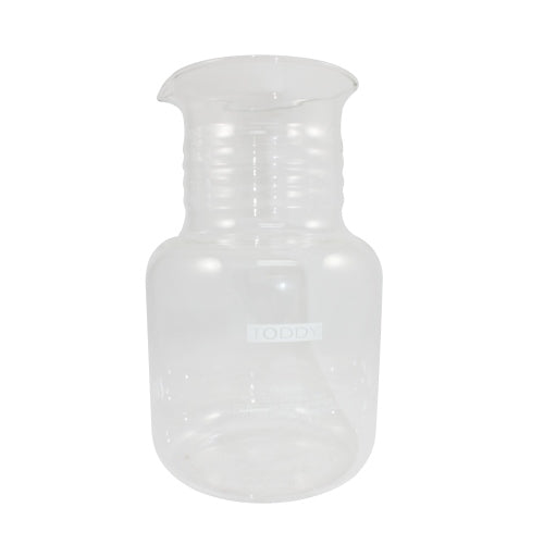 Original Toddy Replacement Decanter - Premium Glass Coffee Carafe with Stainless Steel Lid - Perfect for Cold Brew Iced Coffee, Tea & Cocktails at Home or Office