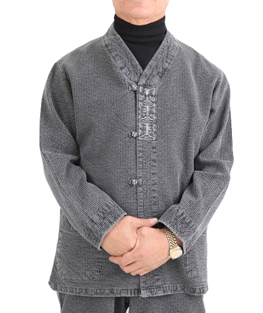 Altair Unisex 100% Cotton Embroidered Shirt & Pants Set - Zen Meditation Outfit, Temple Wear & Modern Hanbok Fusion for Men & Women | Perfect for Yoga, Mindfulness Practice & Cultural Events