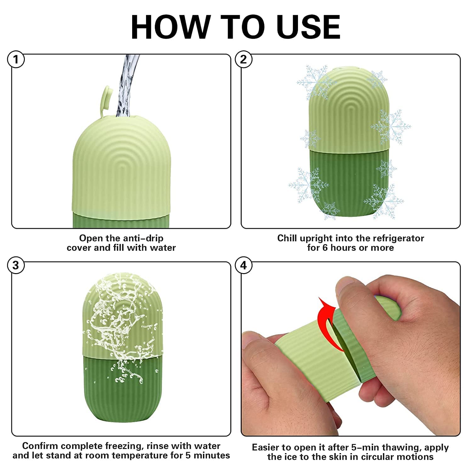 MFH Facial Massage Roller for Women - Skin Glowing & Leakproof Silicone Face Massager (Multi-Color) | Perfect for Home Spa, Relaxation & Skincare Routine