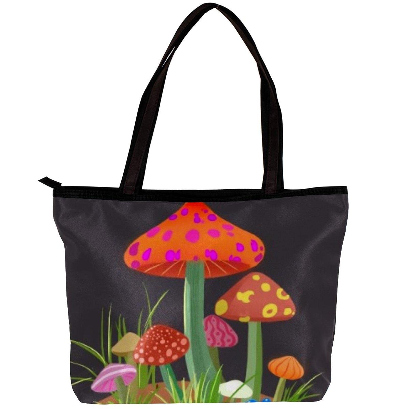Stylish Cactus & Skull Print Tote Shoulder Bag for Women - Spacious with Inner Pouch - Perfect for Shopping, Beach & Daily Use