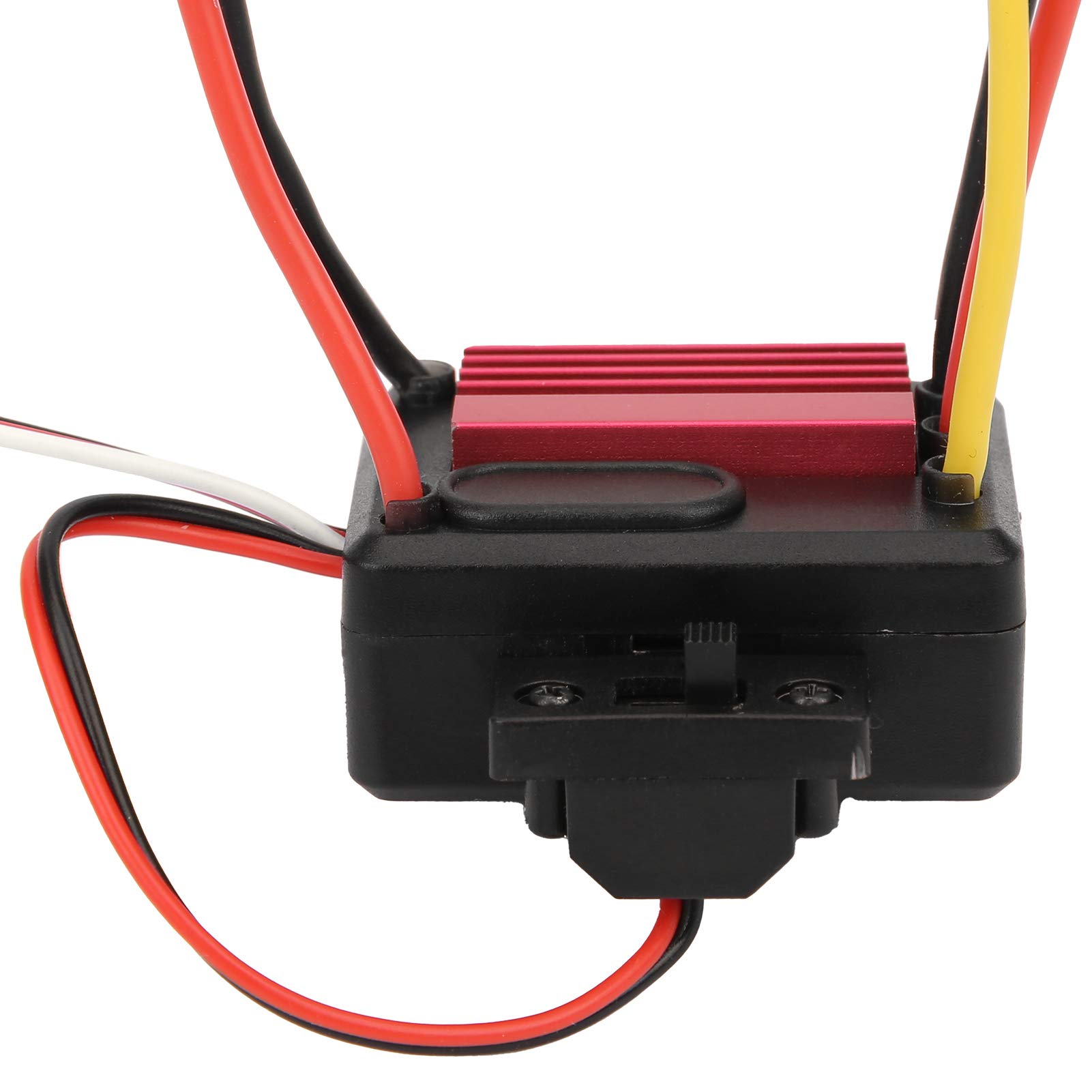 Shanrya High-Performance Electronic Speed Controller (ESC) for 1/18 & 1/16 RC Cars - Durable Brushless Motor Control with Smooth Acceleration - Red Pisa Leaning Tower Design - Perfect for RC Racing, Off-Road Bashing & Kids Toy Cars