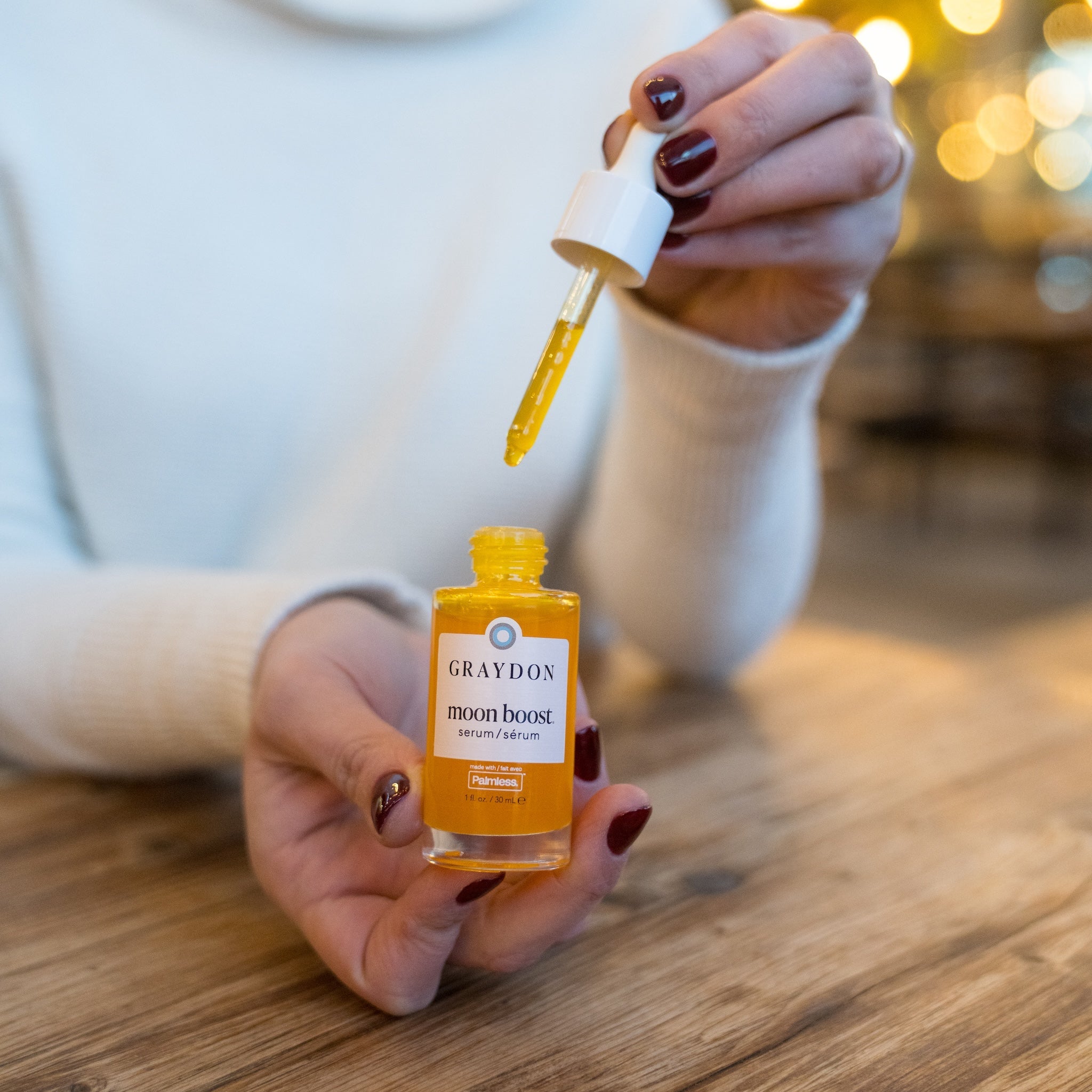 Moon Boost Brightening Multivitamin Serum for Face - Vitamin C & Hyaluronic Acid Anti-Aging Treatment - Glow & Hydration for Day & Night Skincare Routine