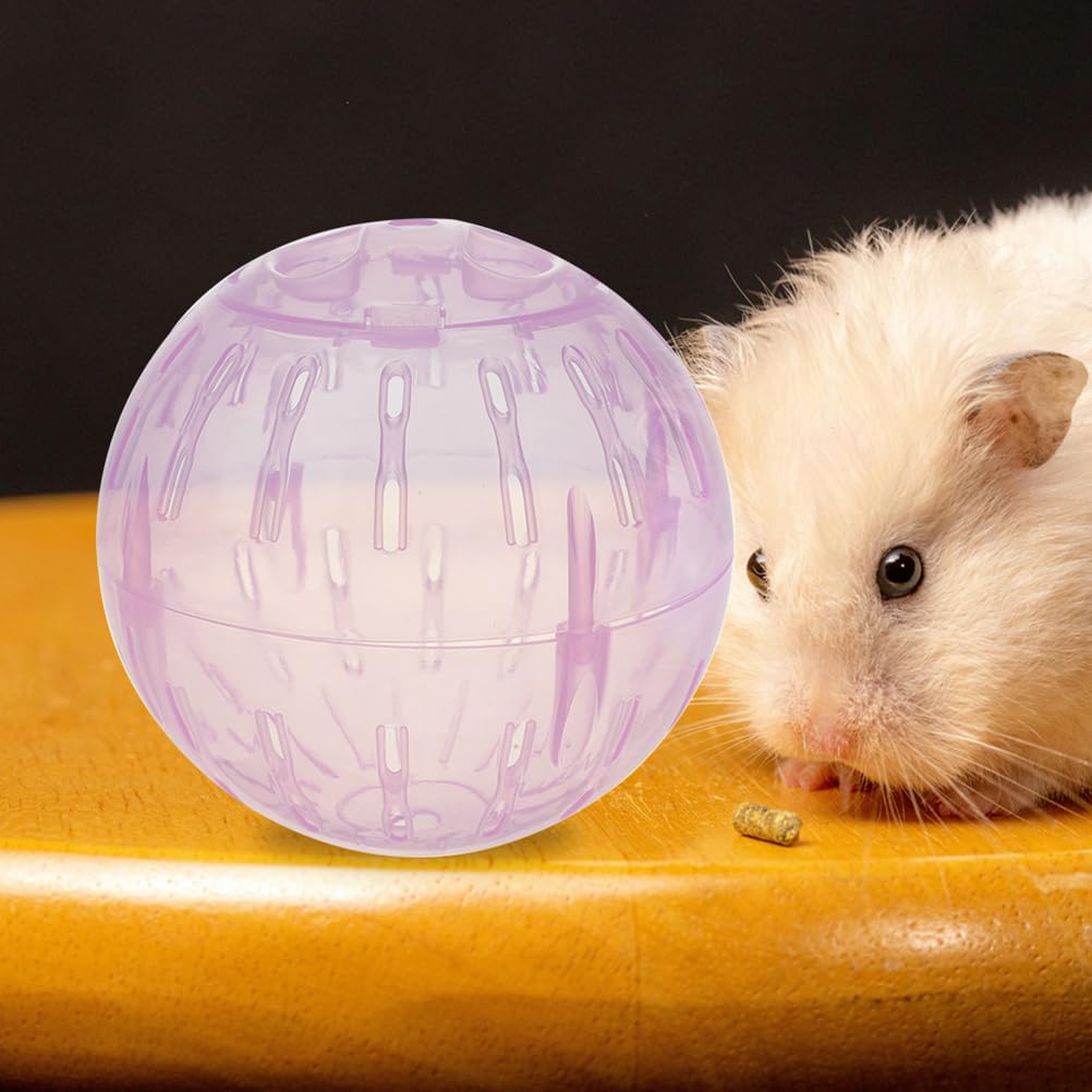 Clear Hamster Exercise Ball - Safe & Fun Running Ball for Dwarf Hamsters, Guinea Pigs, Chinchillas | Pet Exercise Toy for Small Animals | Indoor Play & Fitness Activity for Rodents