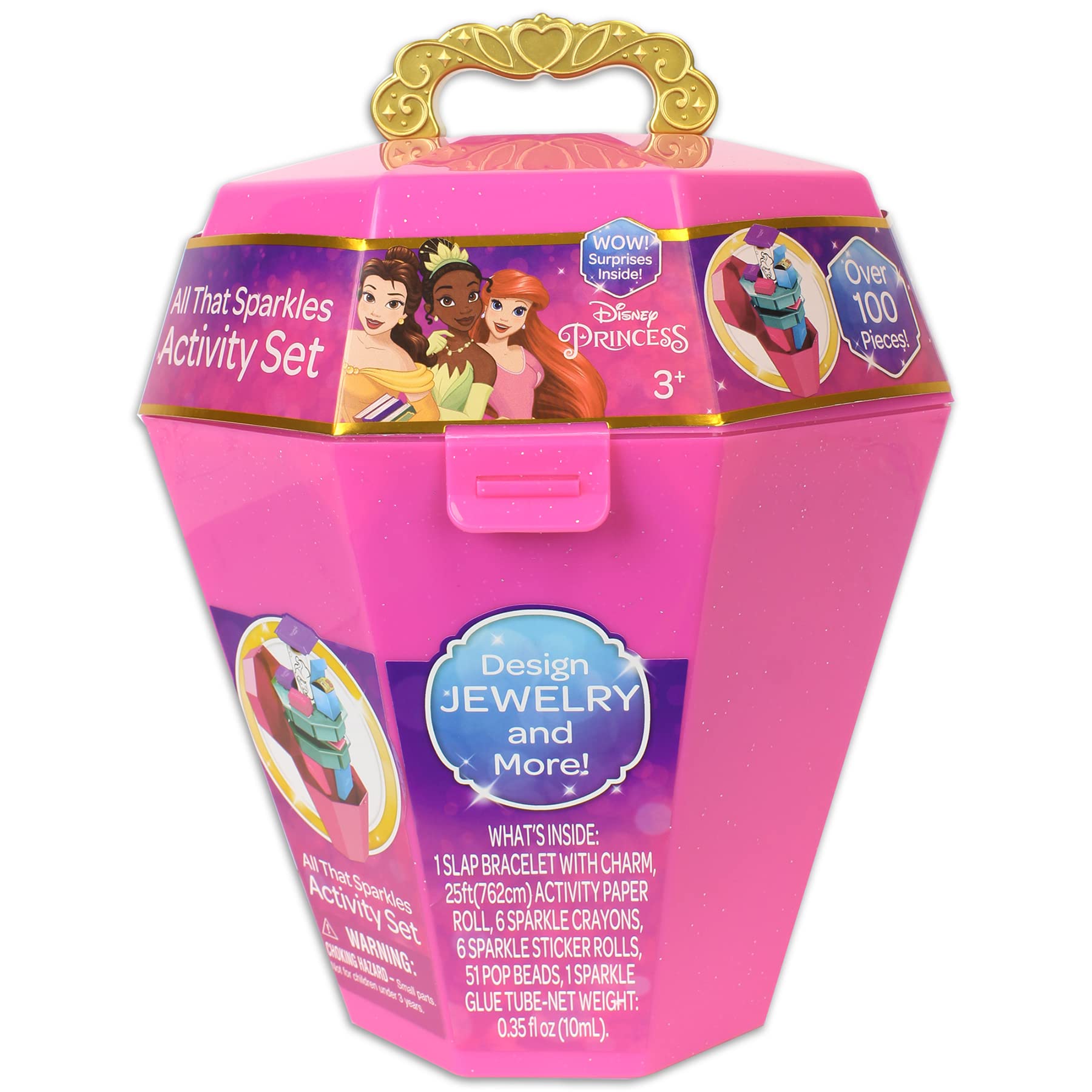 Tara Toys Princess All That Sparkles Activity Set - Multi-Colored Arts & Crafts Kit for Kids | Perfect for Birthday Gifts, Party Favors & Creative Playtime