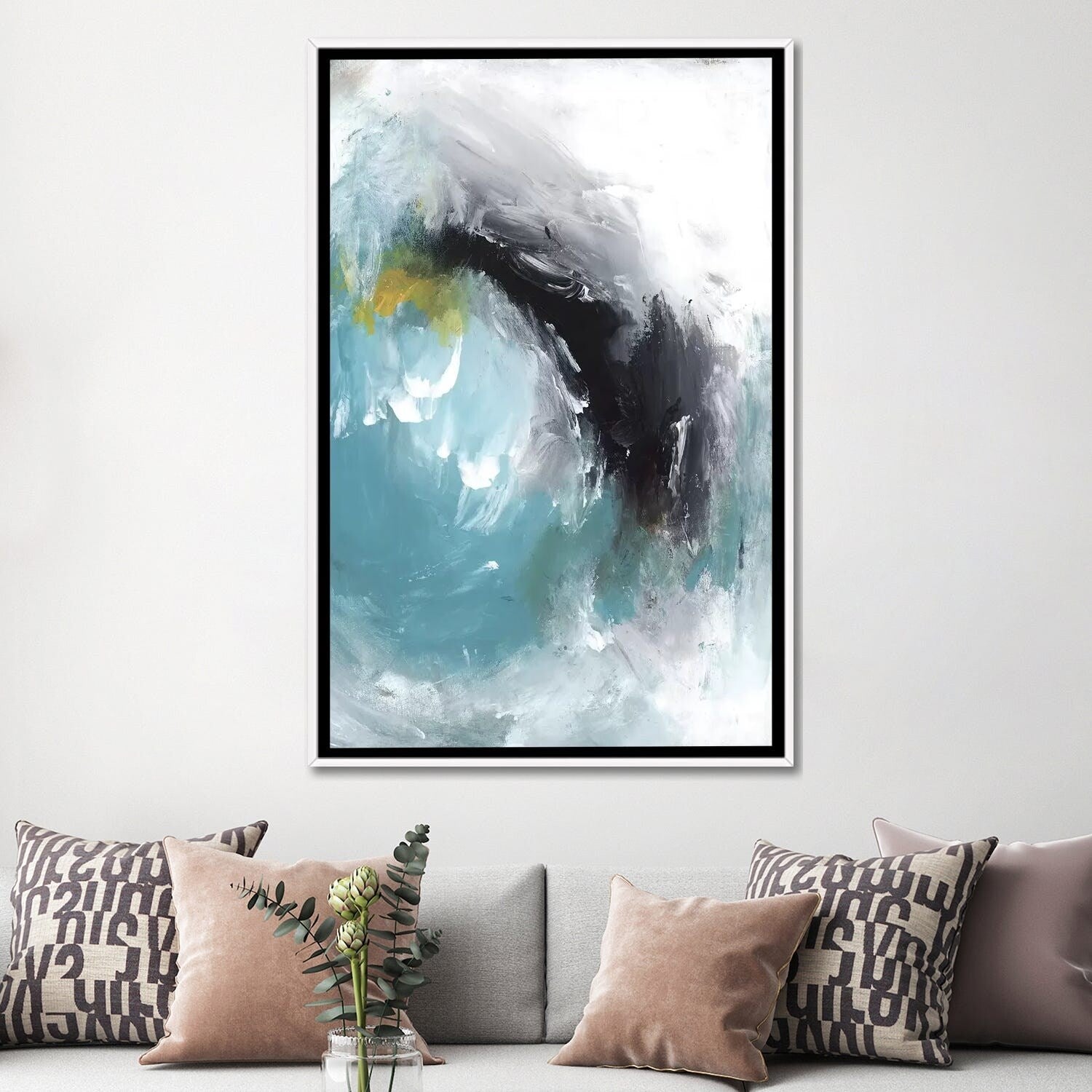 PI Studio Framed Aquamarine I - Elegant Wall Art for Living Room, Bedroom & Office Decor