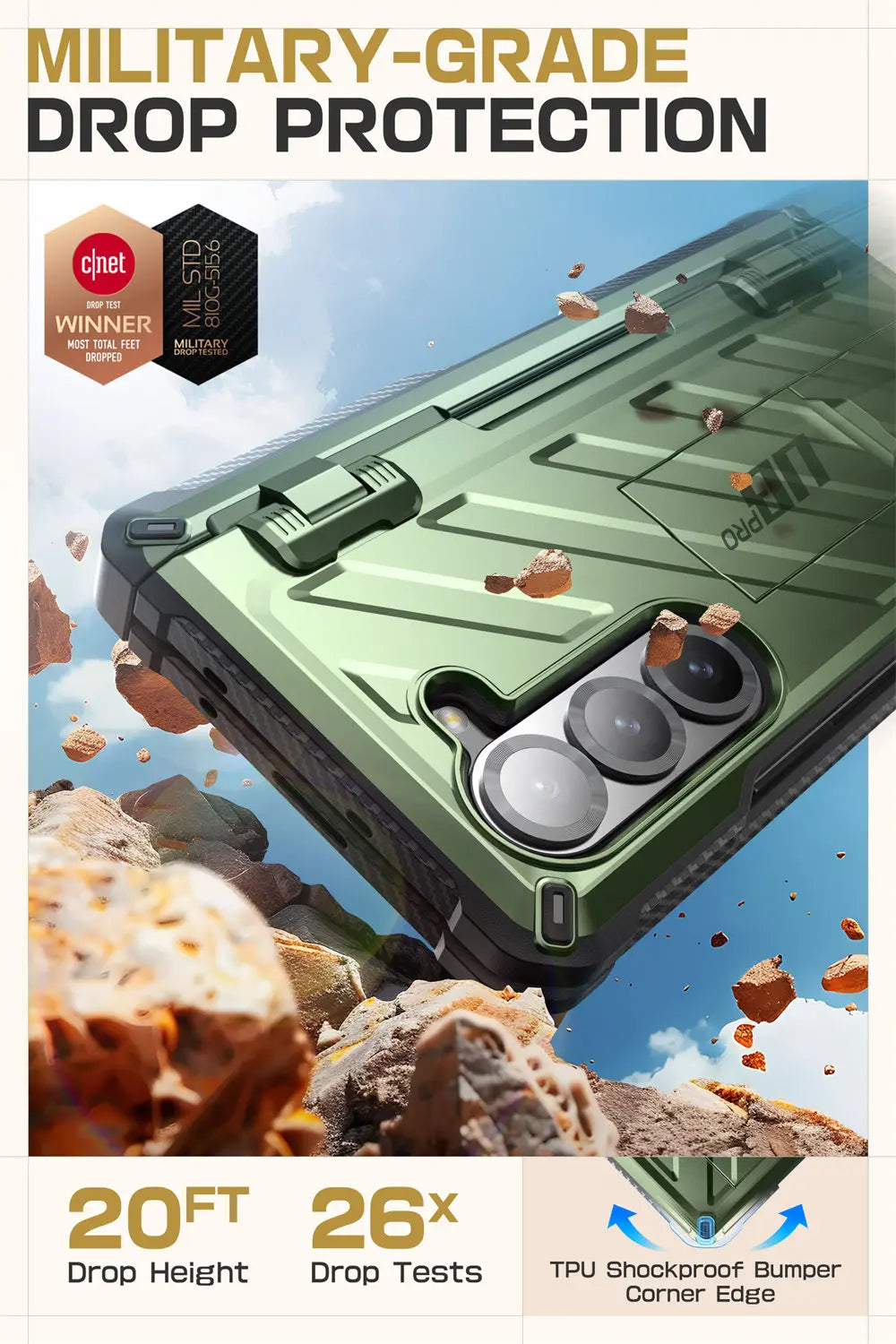 SUPCASE Unicorn Beetle Pro Rugged Case for Samsung Galaxy Z Fold 6 - Shockproof Protective Cover with Built-in Screen Protector | Perfect for Outdoor, Work & Travel Use
