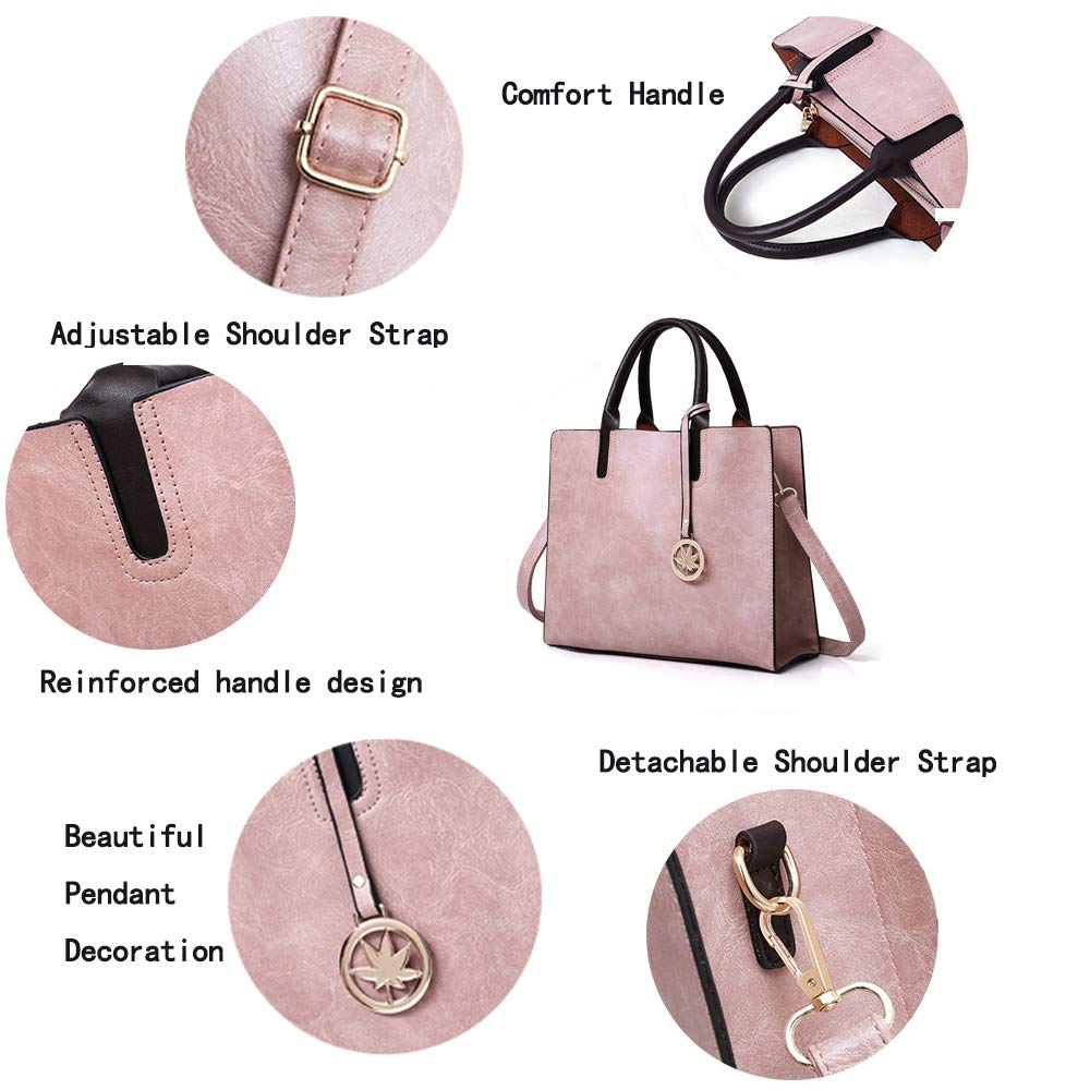 Stylish Women's Handbag Set - 3 Piece Large Capacity Tote, Chain Shoulder Bag & Clutch Purse for Work, Travel & Evening Out