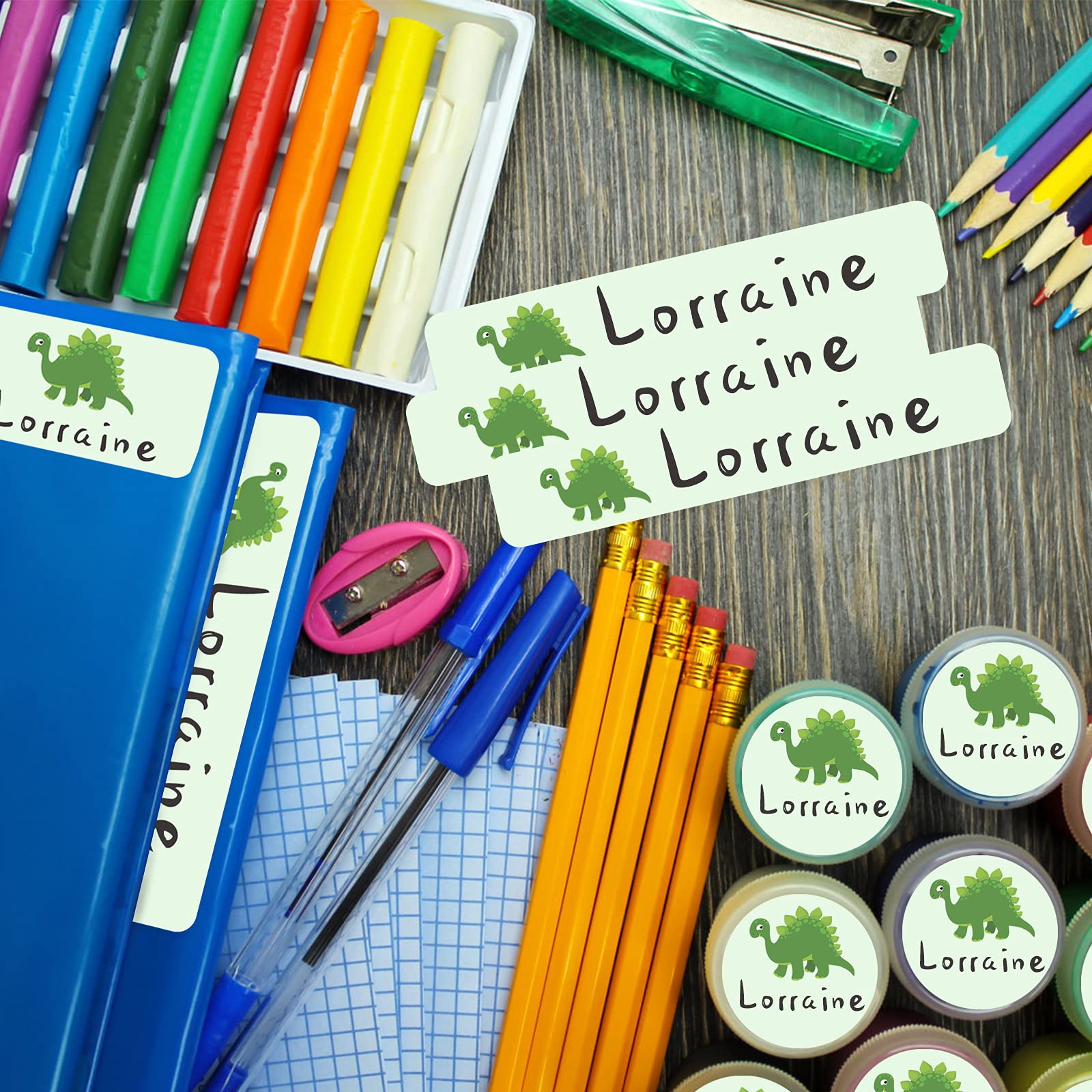 105 PCS Waterproof Custom Name Labels - Personalized Stickers for Kids School Supplies, Daycare, Water Bottles, Cups & Lunch Boxes - Ideal for Organizing, Identifying Belongings & Back to School Essentials