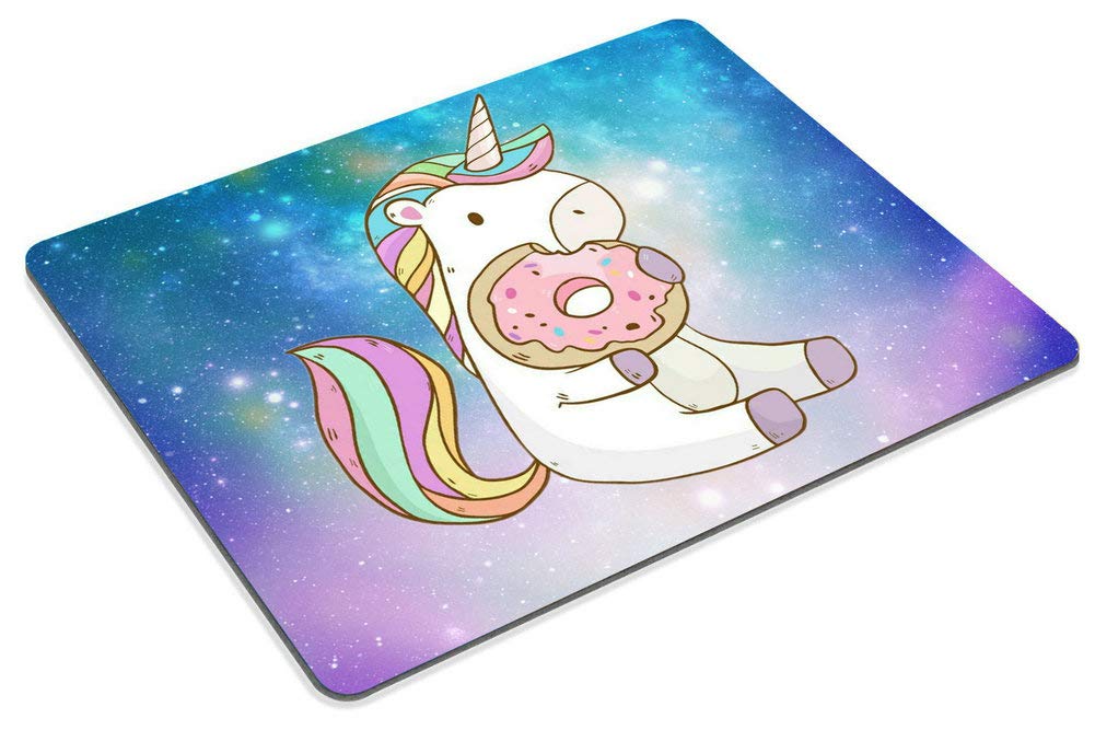 Unicorn Donut Mouse Pad - Cute Office Desk Accessory for Work & Gaming