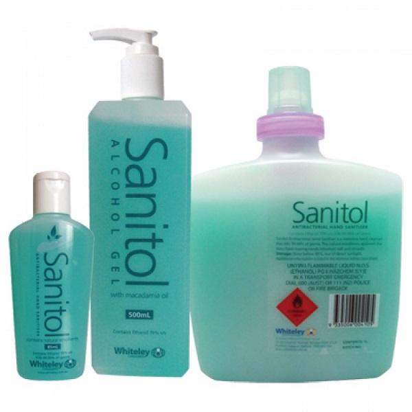 Whitely Sanitol Alcohol-Based Hand Sanitizer Gel - 70% Ethanol, Moisturizing & Quick-Drying for On-The-Go Hygiene - Perfect for Travel, Office, School & Public Spaces