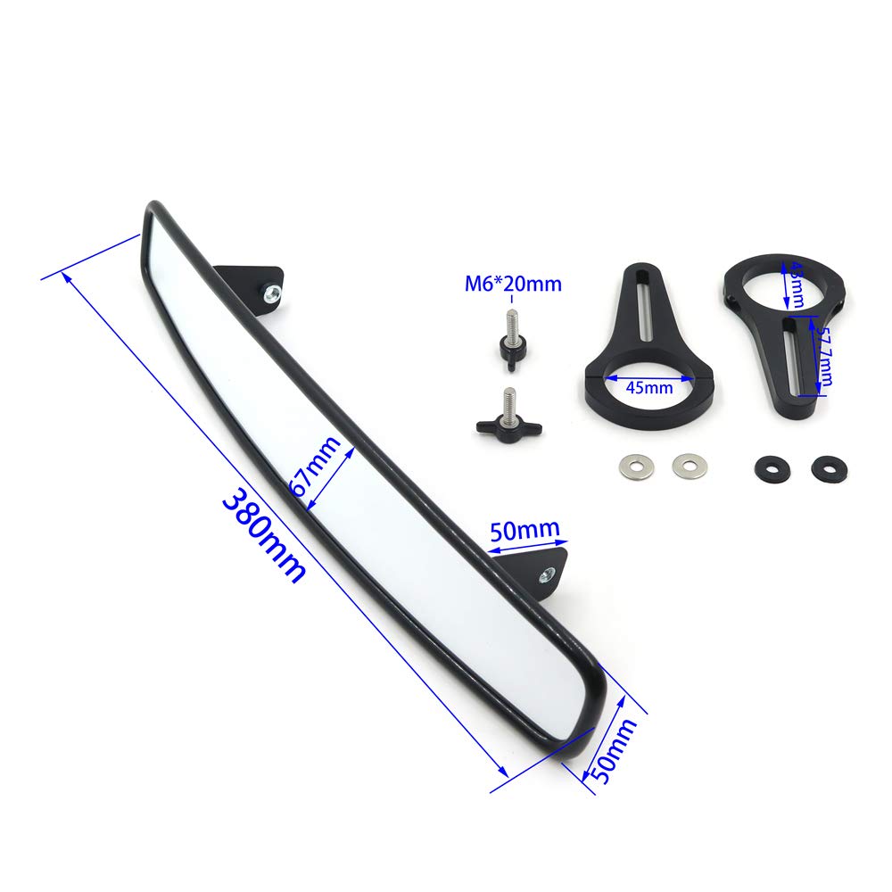 HTTMT Universal UTV Side & Rear View Mirror with Grab Handle - Compatible with Rhino, Viking, Wolverine, YXZ - Fits 2