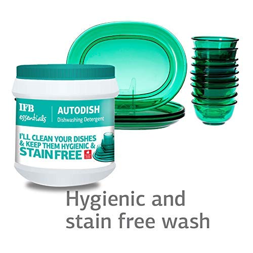 IFB Essentials Autodish Automatic Dishwasher Detergent - 1 kg Pack | Powerful Cleaning for Dishes, Glasses & Silverware | Ideal for Home & Restaurant Use