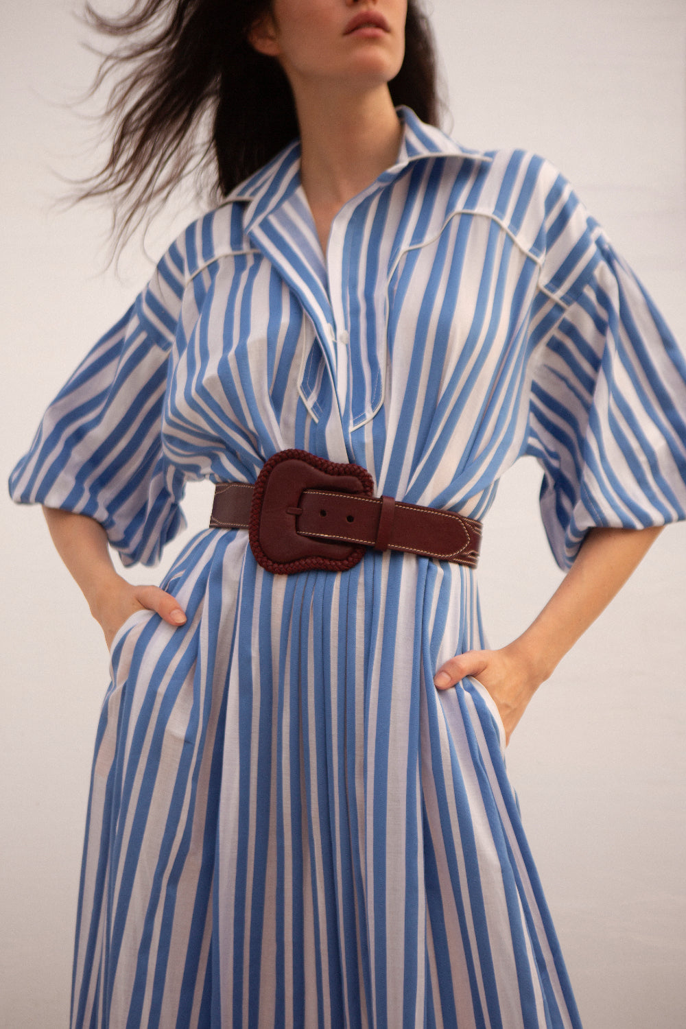Buena Mar Women's Stylish Shirtdress - Casual & Elegant Button Down Dress for Work, Date Night & Everyday Wear