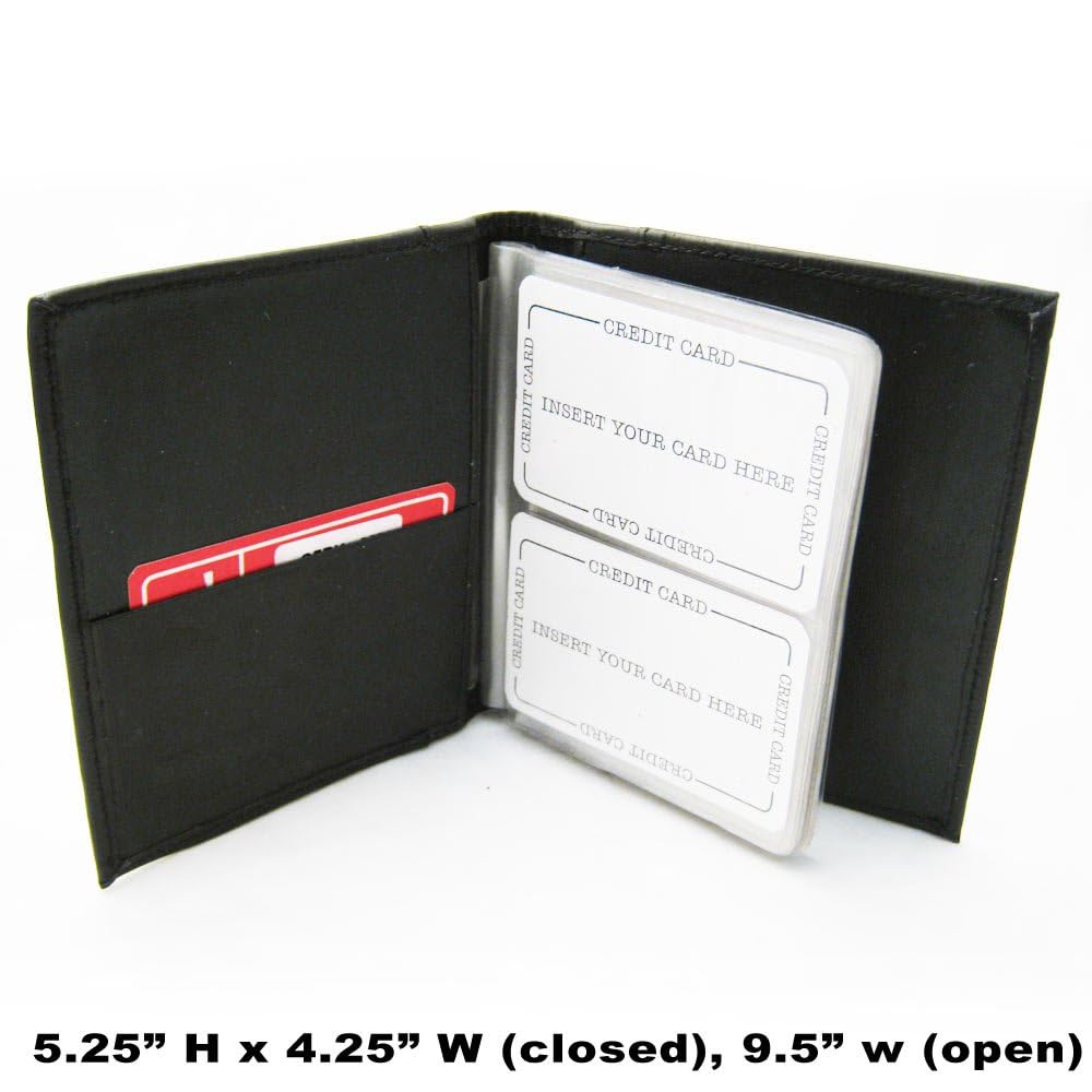 Premium Leather Business Card Holder - Compact Wallet Organizer for Men & Women - Perfect for Office, Networking & Professional Events