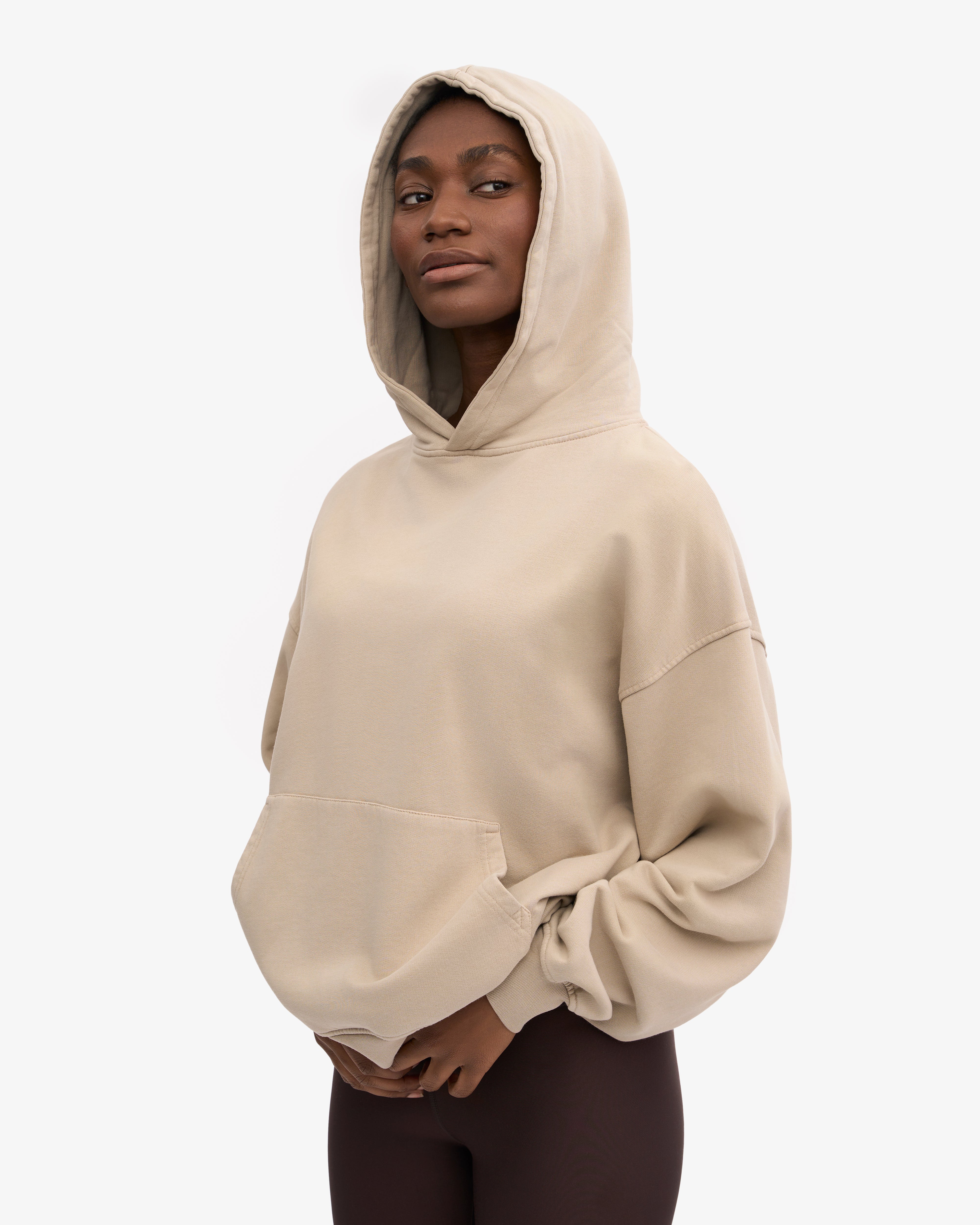 Organic Oversized Hoodie - Soft & Cozy Unisex Pullover Sweatshirt in Oyster Grey | Perfect for Casual Wear, Lounge & Street Style Fashion