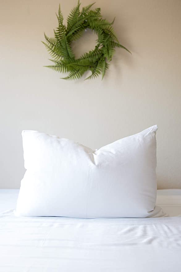 Premium 75% Duck Feather & 25% Down Pillow by Pillow Factory® - Soft & Supportive for Side, Back & Stomach Sleepers - Ideal for Home, Hotel & Travel Use