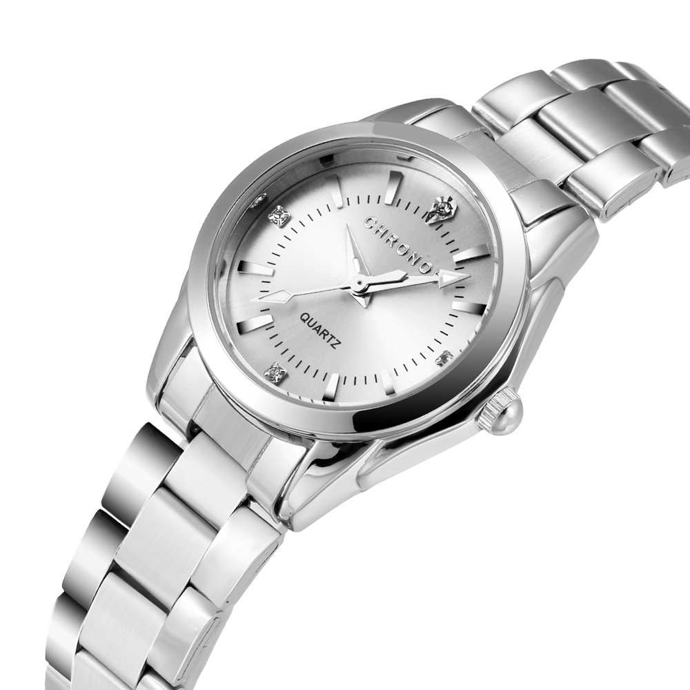 CHRONOS Women's Quartz Wristwatch - Waterproof Stainless Steel Analog Watch for Ladies & Girls | Perfect for Everyday Wear, Office & Special Occasions