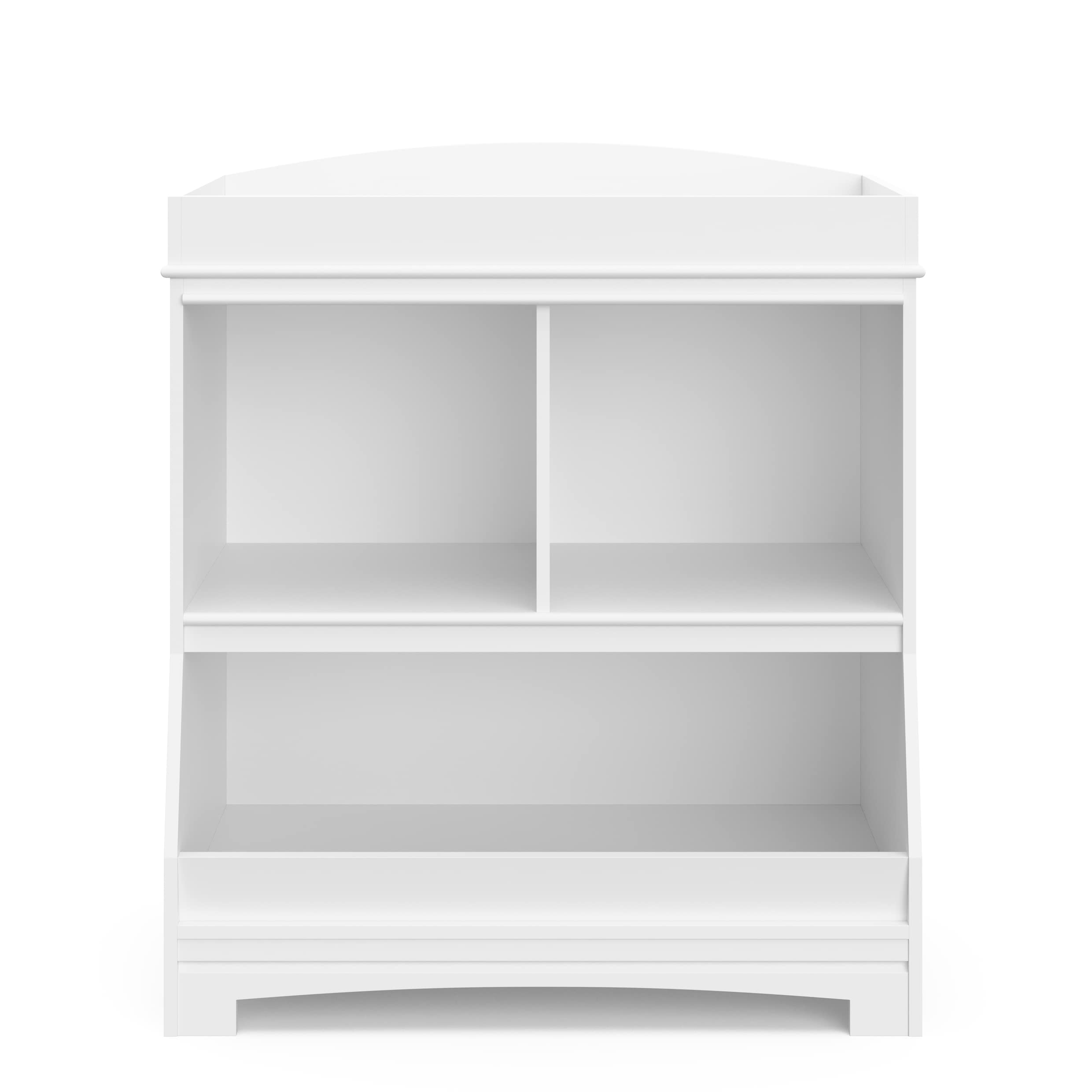 Graco Benton White Changing Table with Storage - GREENGUARD Gold Certified Baby Changing Station | Fits Standard Changing Pads | Nursery & Kids Bedroom Organizer | Perfect for Diaper Changes & Baby Care Essentials Storage