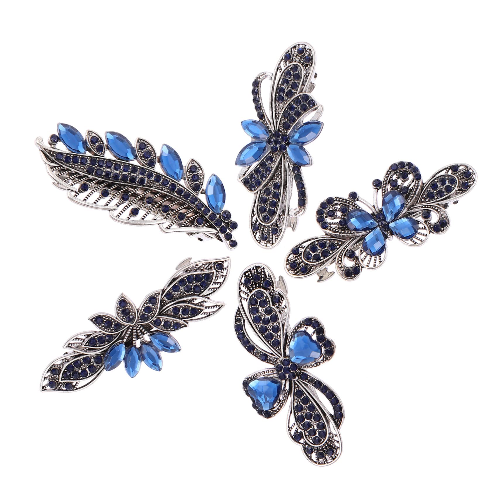 FOMIYES Elegant Rhinestone Hair Clips for Women - Crystal Barrettes for Wedding, Party & Everyday Use - Stylish Spring Hair Accessories for Girls & Ladies