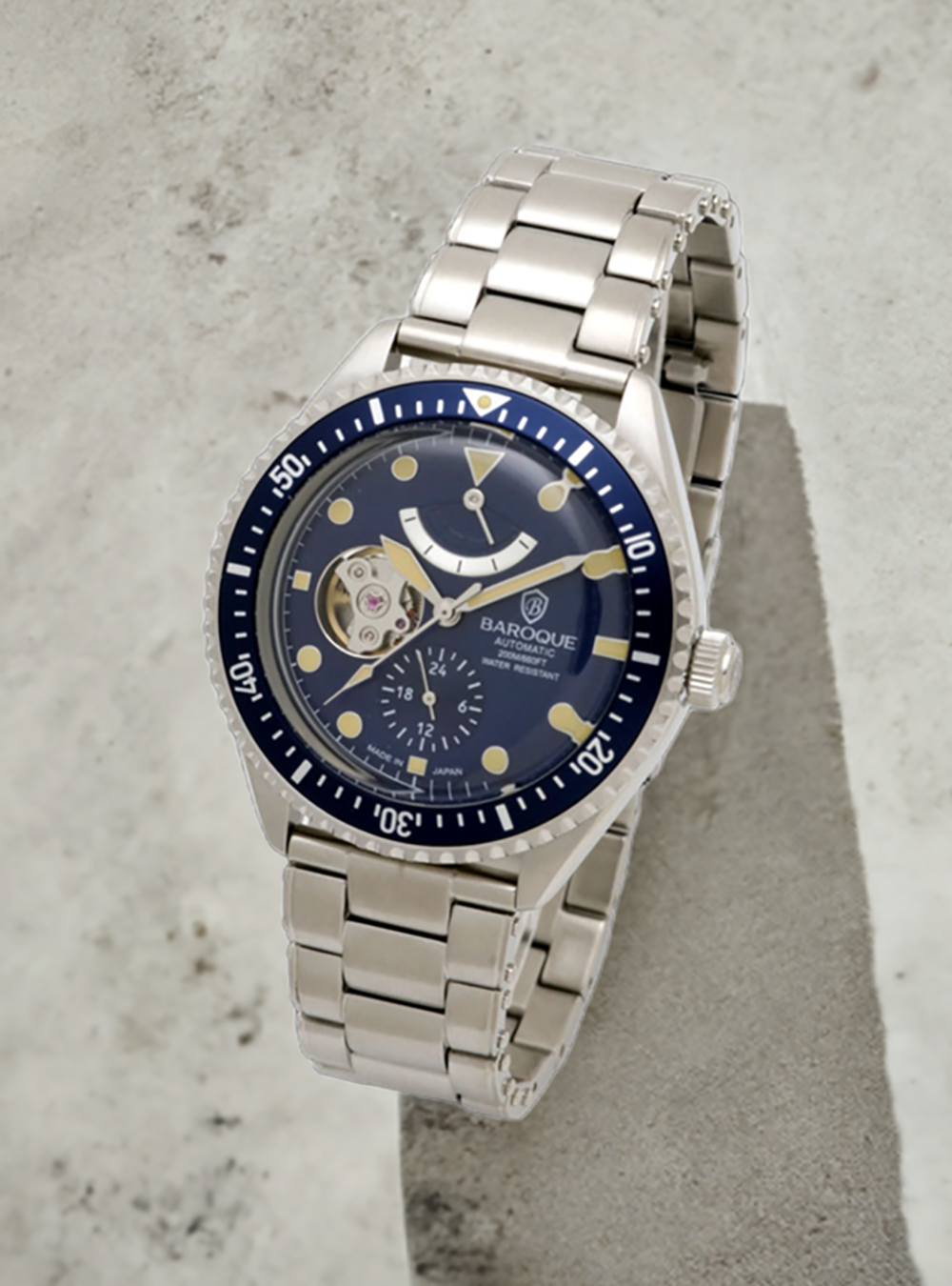 BAROQUE WATCH BA3006S-03M Japanese Made Luxury Watch for Men - Perfect for Business, Formal Events & Special Occasions