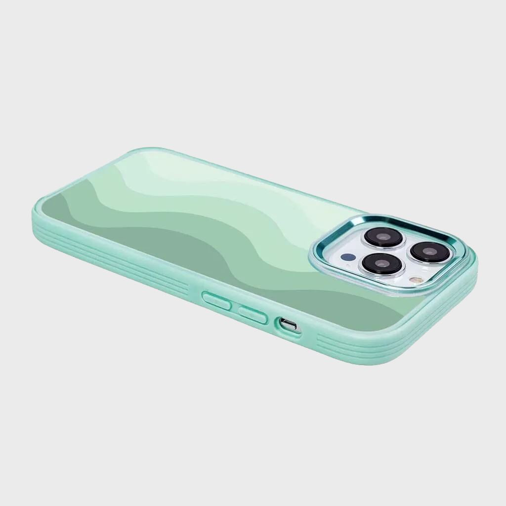 Premium MagSafe iPhone 14 Pro Max Case - Shockproof Green Wave Design for iPhone 14 Pro Max (2022) - Perfect for Outdoor Adventures & Daily Protection