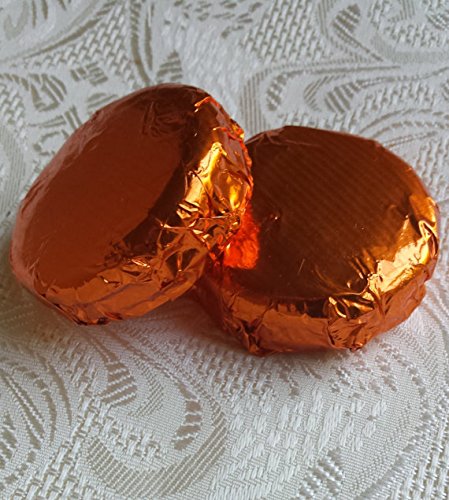 Delicious Chocolate Covered Cookies - 100 Pieces in Orange Foil Wrapper | Perfect for Holiday Gifts, Party Favors & Office Snacks