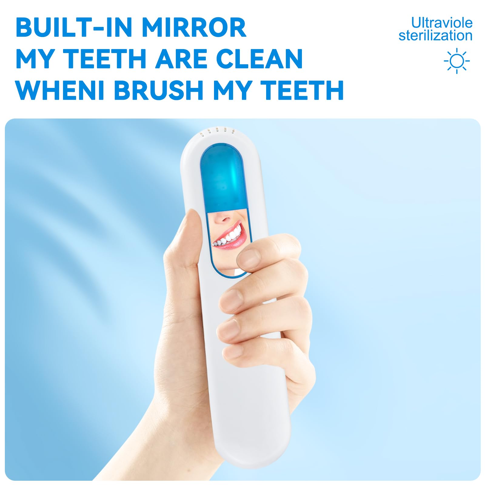 TAISHAN UV Toothbrush Sanitizer Case - Portable & Rechargeable Travel Toothbrush Holder for Electric & Manual Brushes | Home & Travel Use | Kills 99.9% Germs | Perfect for Camping, Gym & Daily Hygiene
