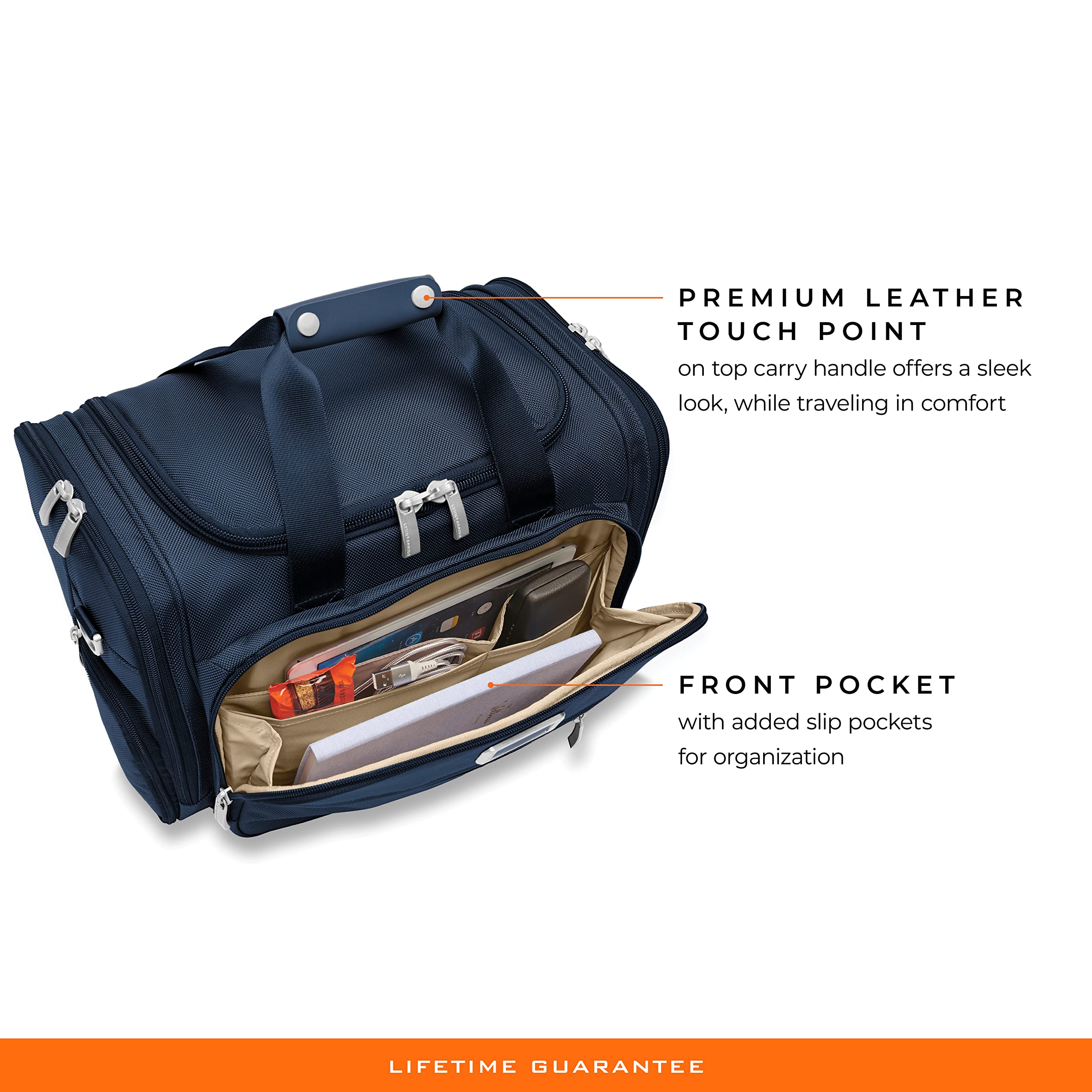 Briggs & Riley Premium Travel Duffel Bag - Durable Carry-On Luggage for Gym, Weekend Trips & Business Travel | Water-Resistant & Spacious Design