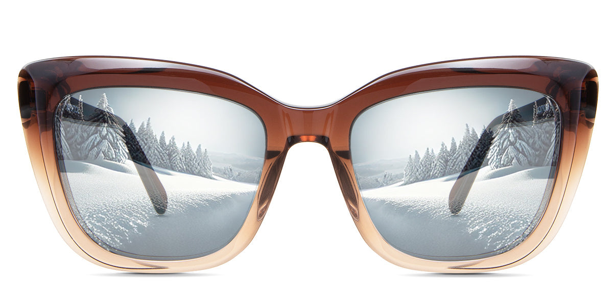 LESA Women's Prescription Tinted Glasses - Stylish & UV Protection for Reading, Driving & Outdoor Activities