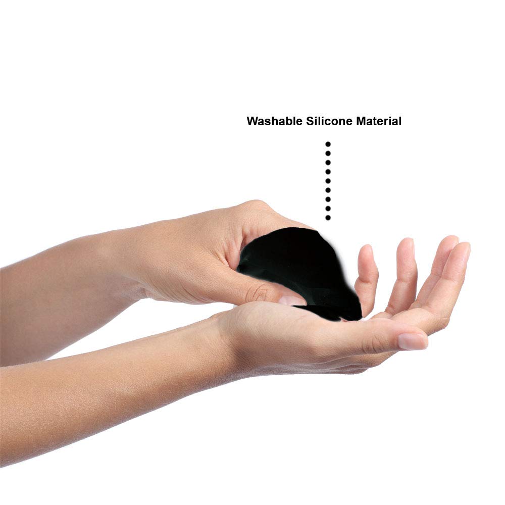 Meta Quest 2 Face Cover - Premium Silicone VR Face Pad | Sweatproof, Non-Slip & Washable | Black Replacement Cushion for Oculus Quest 2 | Perfect for Gaming, Fitness & Extended VR Sessions