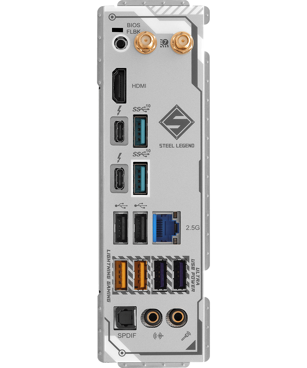 ASRock Z890 Steel Legend WiFi ATX Motherboard - Intel LGA 1700 Socket, DDR5, PCIe 5.0, Dual M.2, WiFi 6E - Perfect for Gaming PCs, Content Creation & High-Performance Workstations