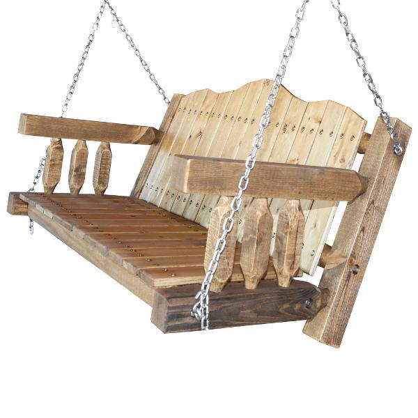 Comfortable Homestead Porch Swing Seat with Heavy-Duty Chains - Perfect for Outdoor Relaxation in Gardens, Patios, and Backyards