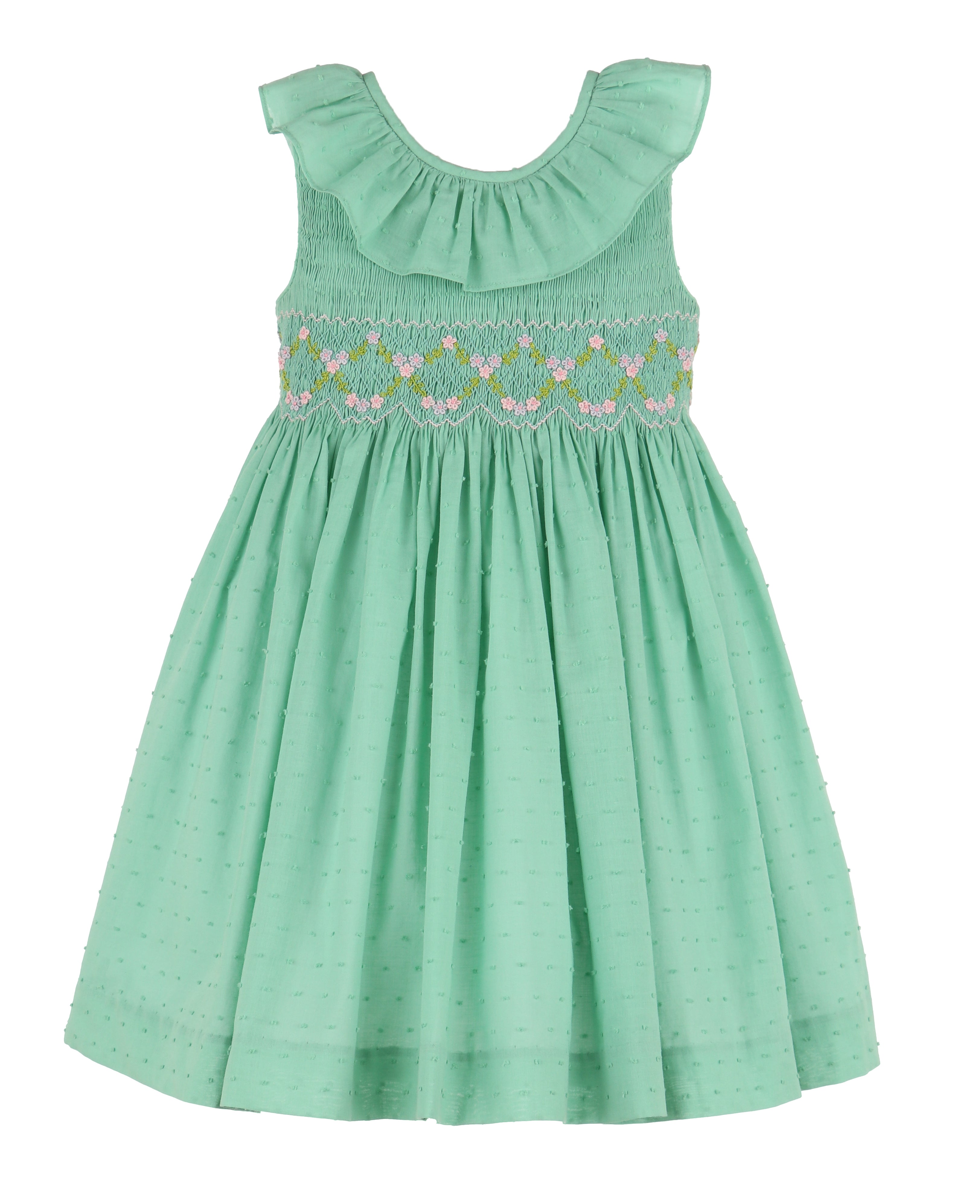 Classic Swiss Dot Dress in Aqua Blue - Perfect for Summer Weddings, Garden Parties & Casual Outings