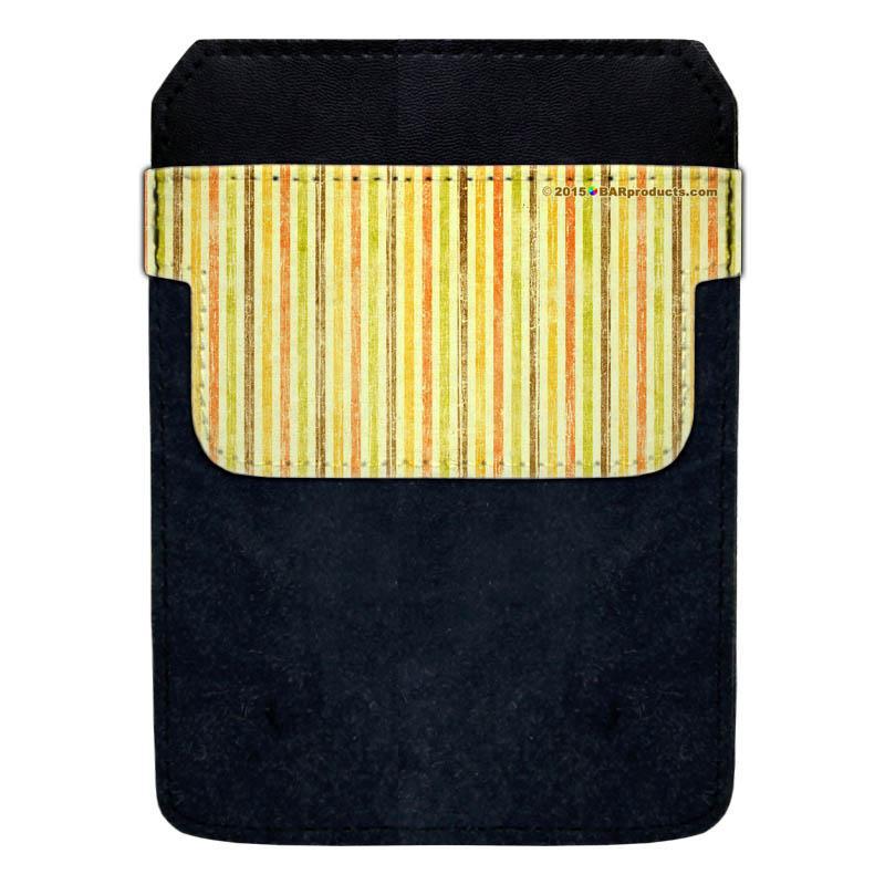 DekoPokit™ Bottle Opener Back Pocket Protector - Yellow Grunge Stripes Design | Compact & Durable Keychain Tool for Beer, Soda & Bottle Caps | Perfect for Outdoor, Camping, Parties & Everyday Carry (EDC)