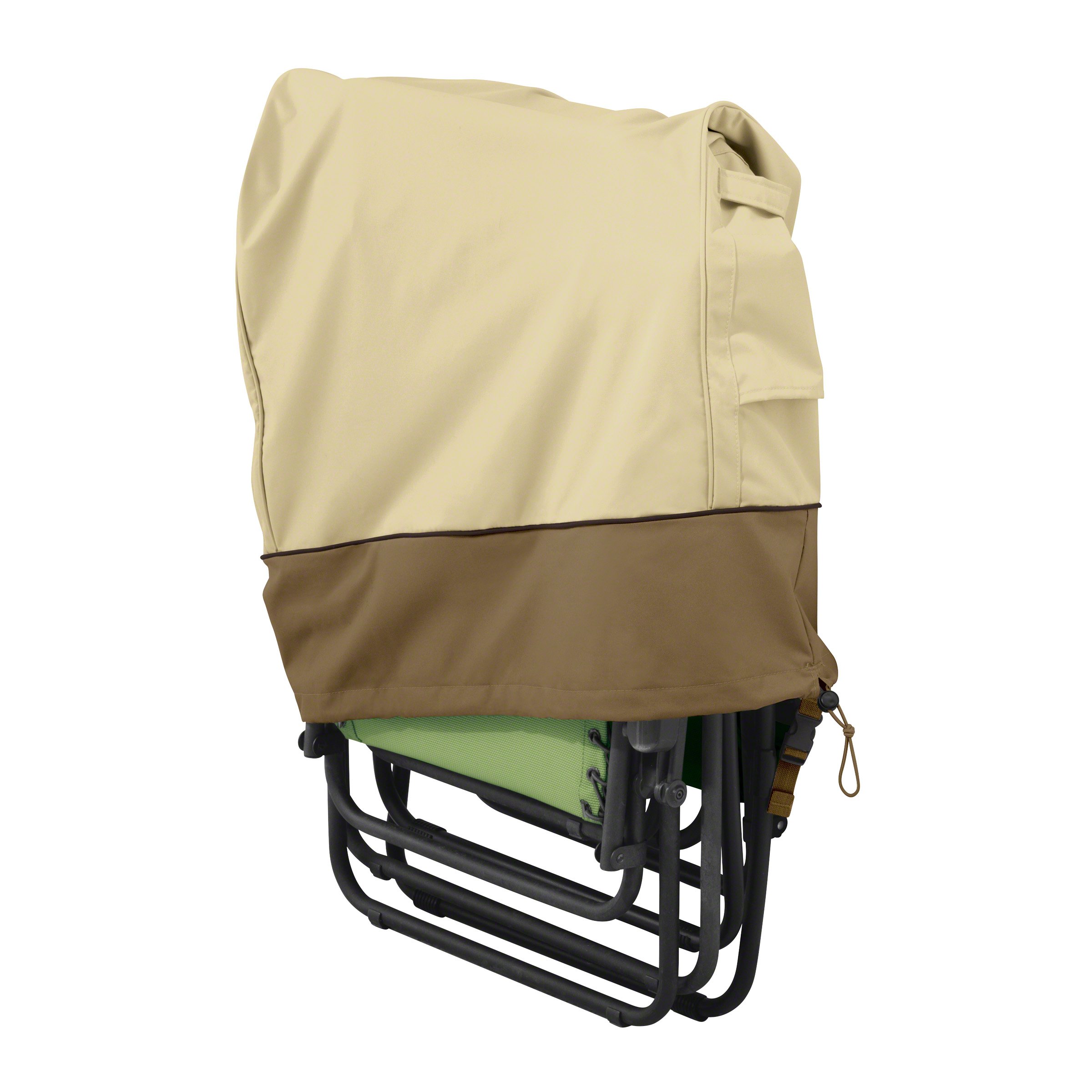 Classic Accessories Veranda 27 Inch Zero Gravity Folding Chair Cover - Water-Resistant Patio Furniture Protector for Outdoor Use, Camping, and Poolside Relaxation