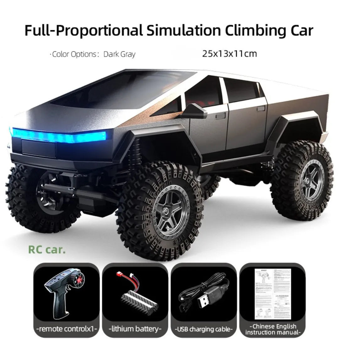 JJRC C8818 1/18 Scale RC Crawler Car - 4WD Off-Road Remote Control Vehicle with Proportional Cyber Shell | Perfect for Rock Crawling, Trail Adventures & Backyard Driving