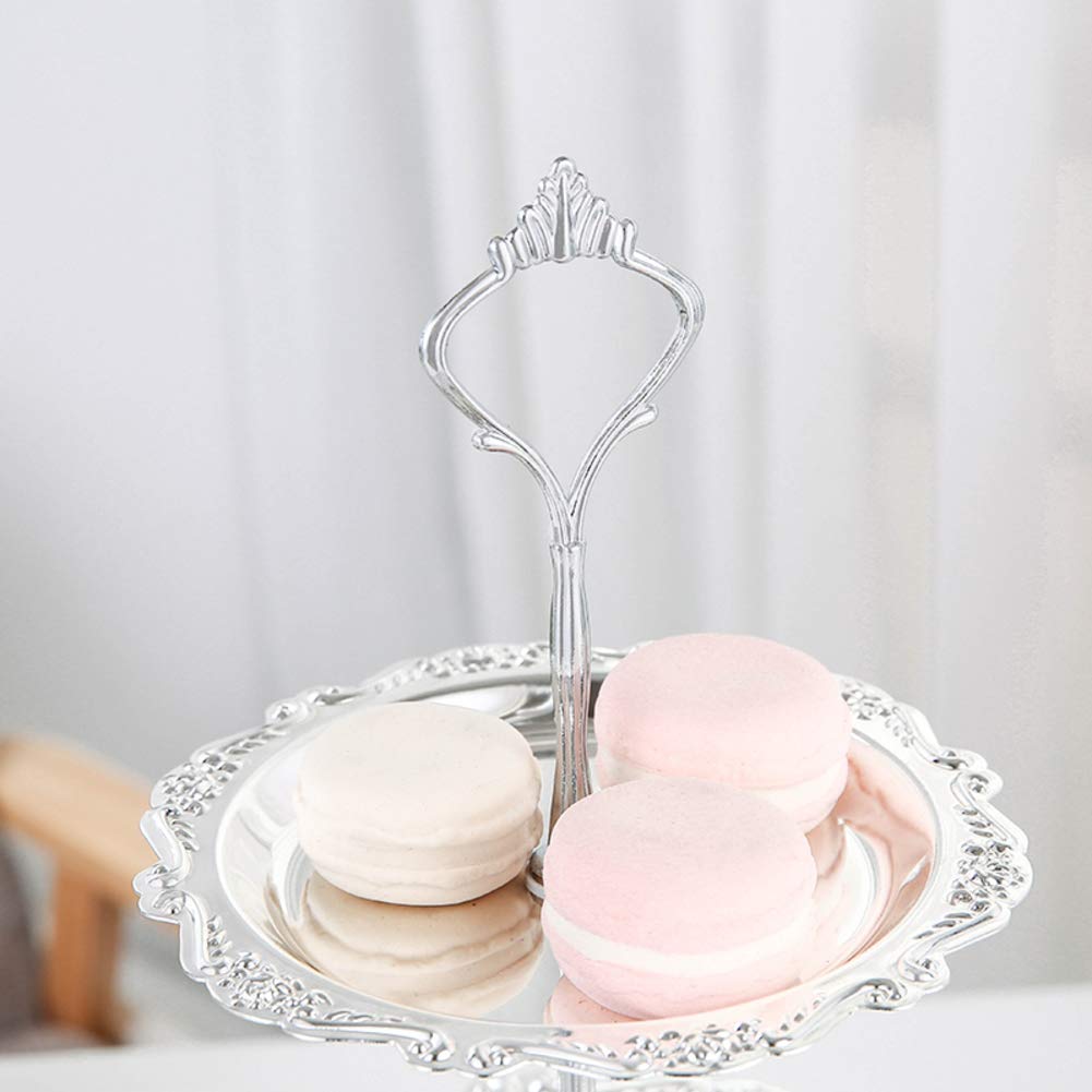 3-Tier Silver Round Cupcake Stand for Birthday, Wedding & Party - Stable Dessert Display for Home & Events - Perfect for Dessert Tables, Buffets & Celebrations
