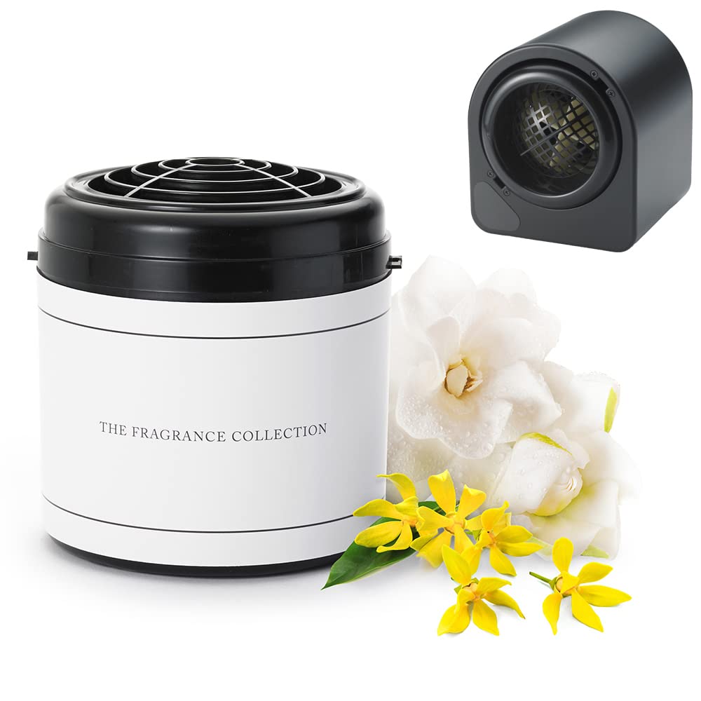 Luxury The Ritz-Carlton Home Aroma Diffuser Set with Classic Gardenia Scent Cartridge - Floral Fragrance with Gardenia, Lemon Verbena & Ylang Ylang Notes - Perfect for Spa, Bedroom & Office Relaxation