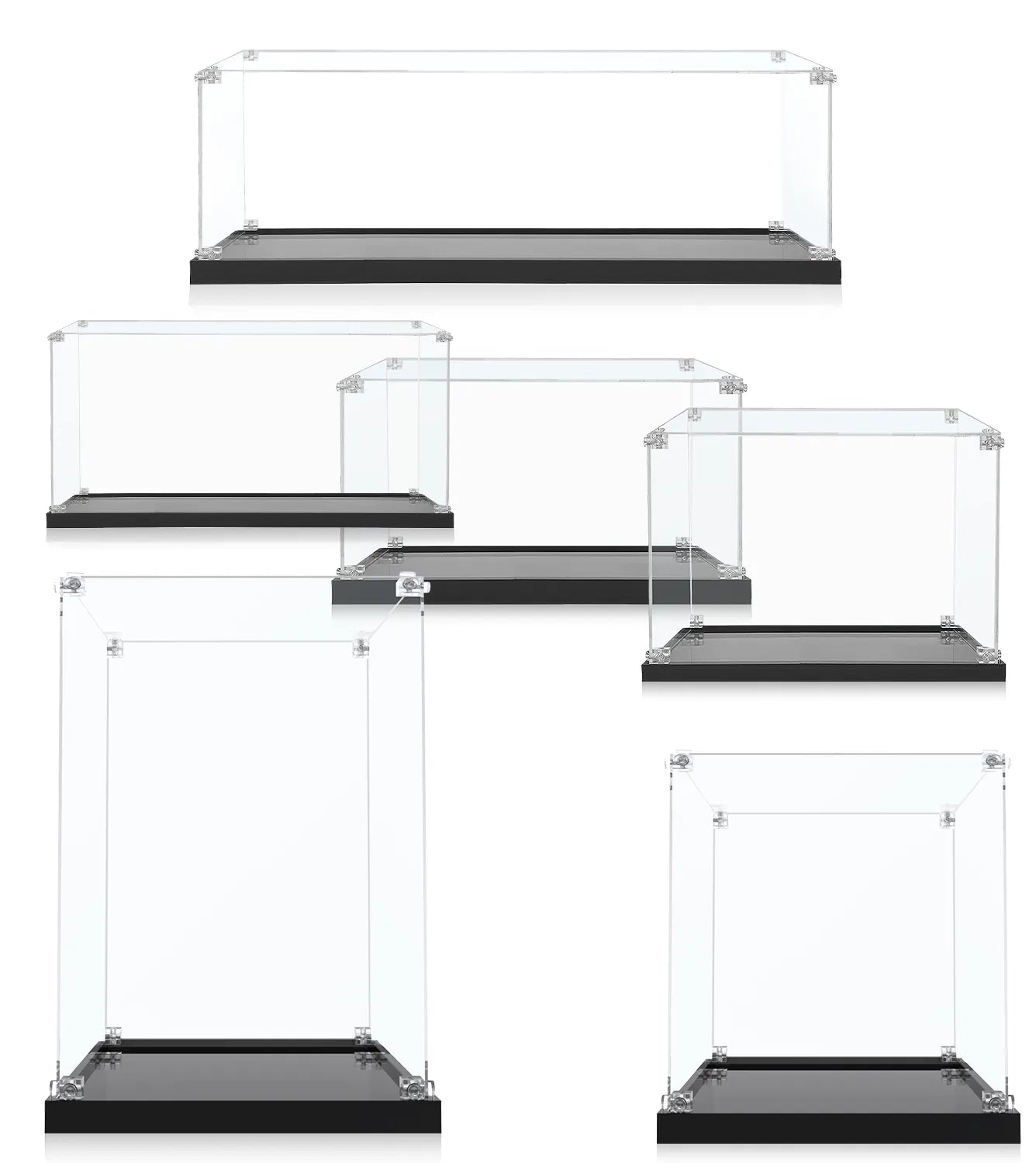 Clear Acrylic Display Case for Collectible Figures - Perfect for Showcasing Anime, Funko Pop, and Action Figure Collections at Home or Office