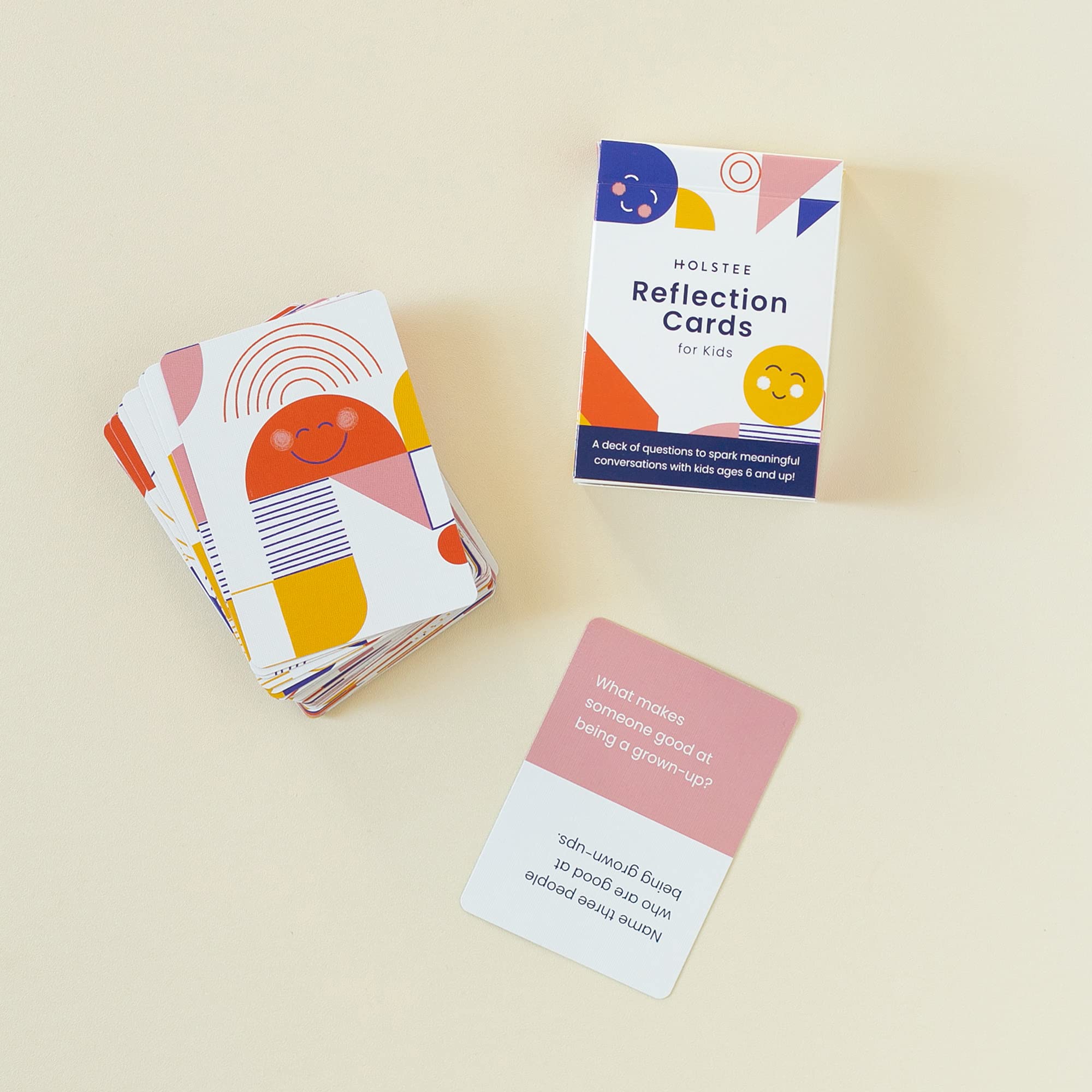 Kids Reflection Cards - 52 Thought-Provoking Question Cards for Children to Share Stories, Express Feelings & Explore Dreams | Perfect for Family Bonding, Classroom Activities & Emotional Development