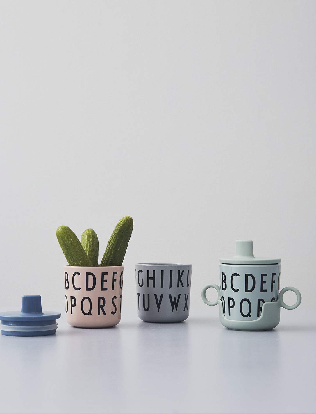 Design Letters Sippy Cup Lids for Melamine Cups - BPA Free Baby & Toddler Drink Lids | Durable, Dishwasher Safe & Food Safe | Perfect for Daycare, Travel & Home Use | Designed in Denmark