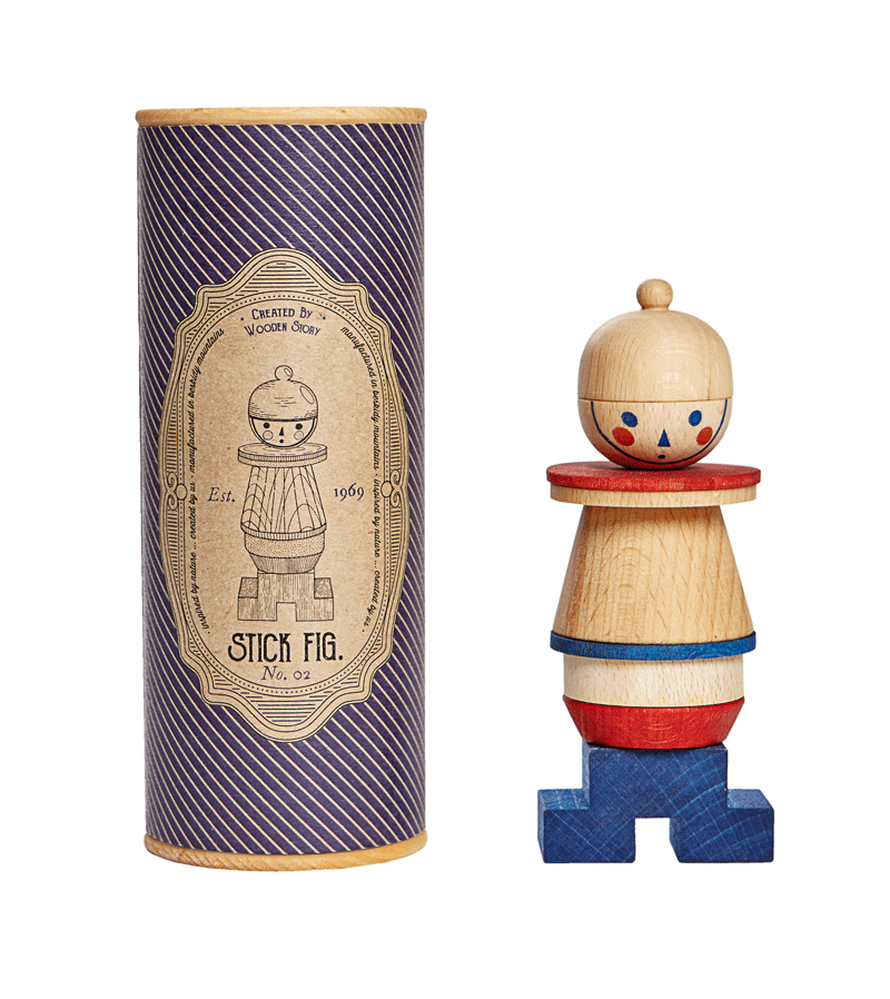 Wooden Stacking Toy Stick Fig No.02 - Educational Building Blocks for Kids - Perfect for Preschool Learning, Montessori Activities & Creative Playtime