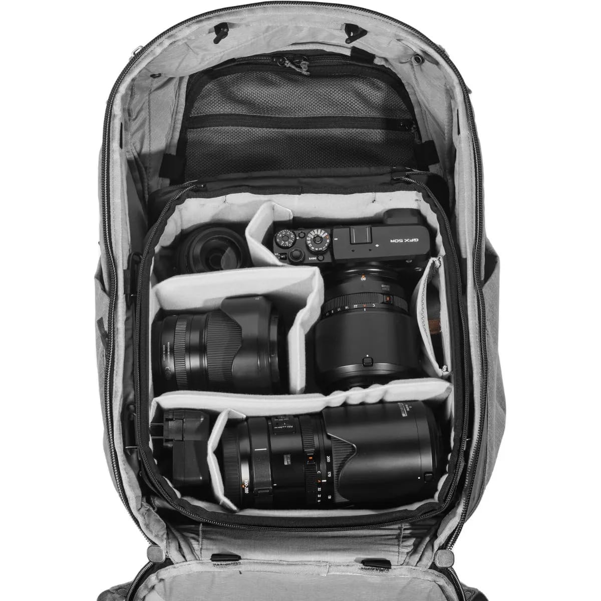 Peak Design Medium Camera Cube (Black) - Compatible with Peak Design Travel Bags | Waterproof DSLR & Mirrorless Camera Organizer for Travel, Hiking & Photography BCC-M-BK-3
