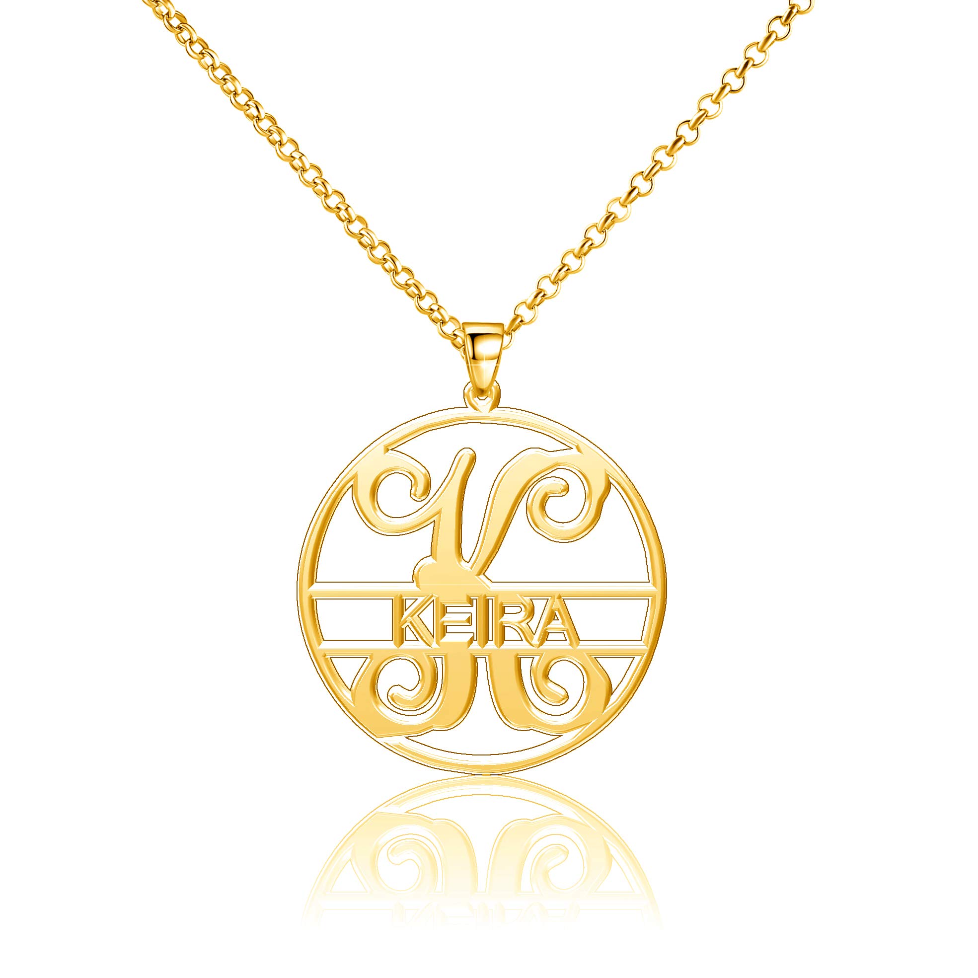 Keira Name Necklace in Sterling Silver - Personalized Custom Jewelry for Women | Perfect Gift for Birthday, Anniversary & Valentine's Day
