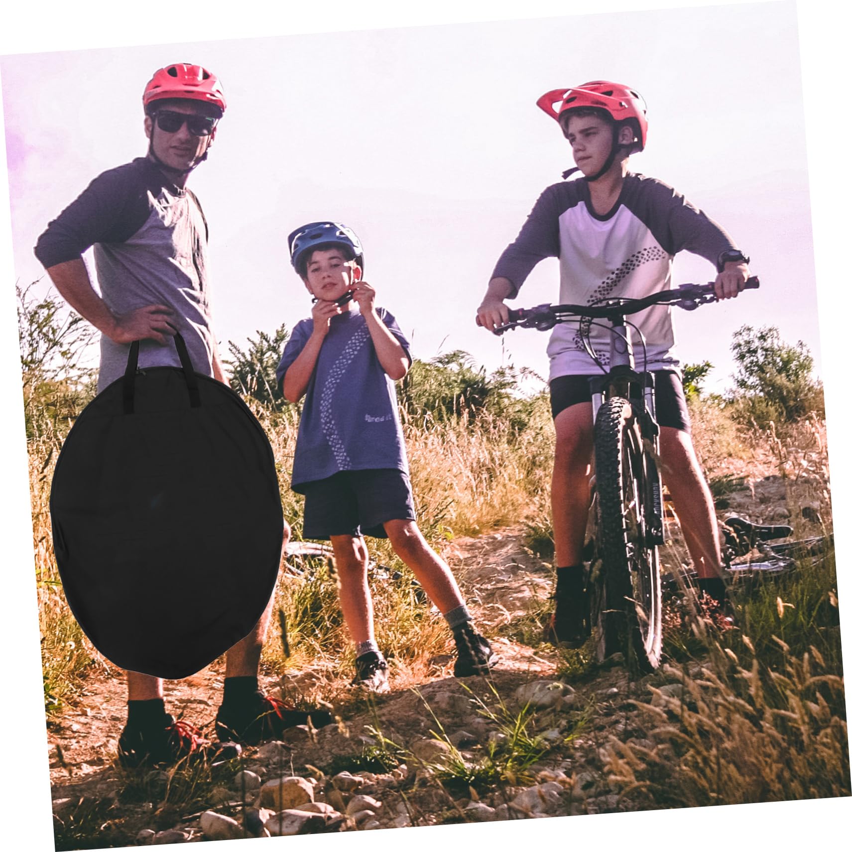 **MUSISALY Reusable Bike Wheel Bag - Waterproof Round Bicycle Wheel Cover for Mountain & Road Bikes - Durable Cycling Accessories for Storage & Transport**    *(Perfect for Commuting, Travel, Bike Storage & Protecting Wheels from Dust & Damage)*