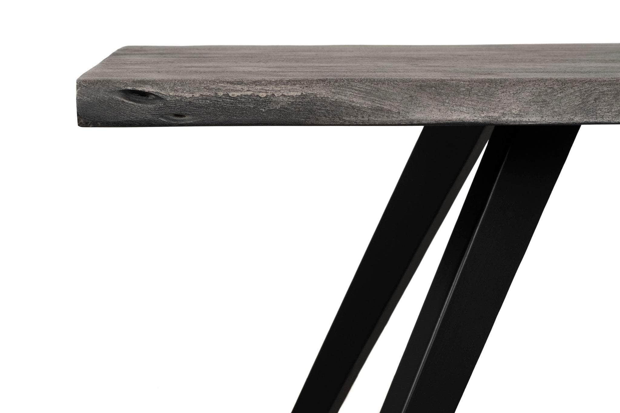 Wexford 70-Inch Rectangular Wood Dining Table - Grey & Black Finish | Perfect for Modern Dining Rooms & Kitchen Sets