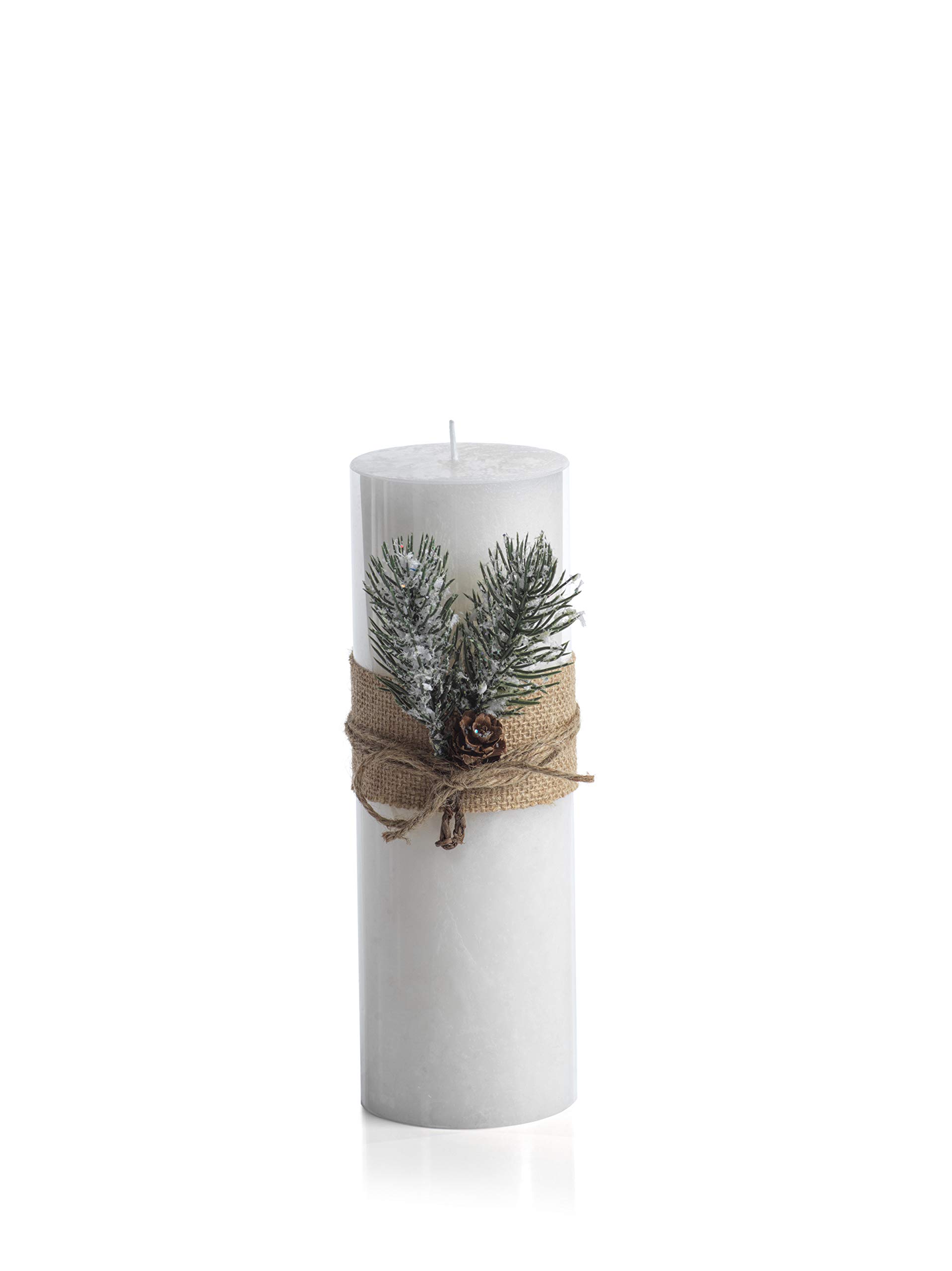 Zodax Siberian Fir Scented Pillar Candles - Set of 4, 3