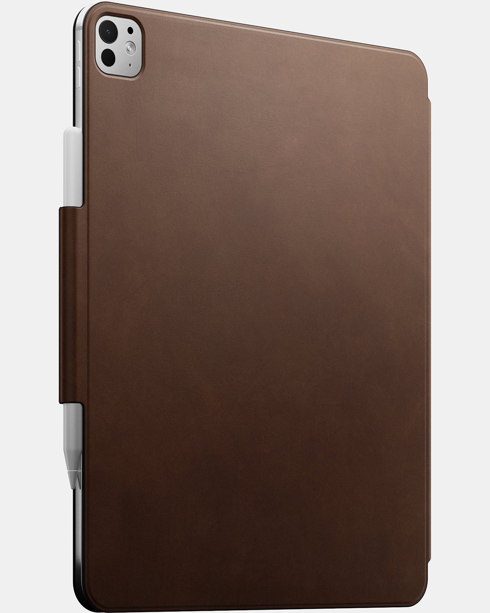 Premium Genuine Leather Folio Case for iPad Pro 13 (M4, 2024) - Slim Protective Cover with Auto Sleep/Wake | Perfect for Business, Travel & Daily Use - Brown