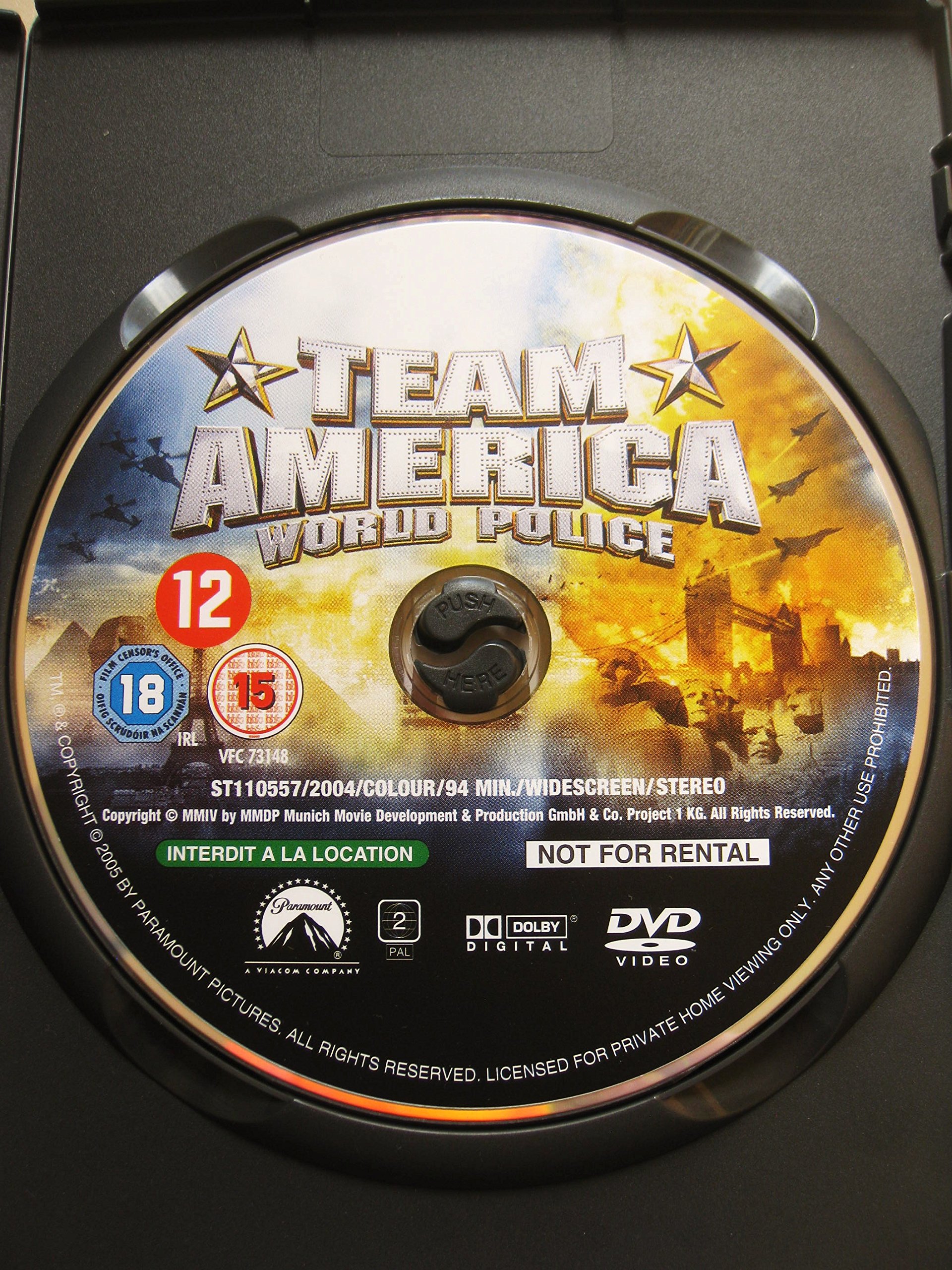 Team America: World Police DVD - Action Comedy Movie by Trey Parker & Matt Stone | Perfect for Movie Nights & Patriotism-Themed Parties