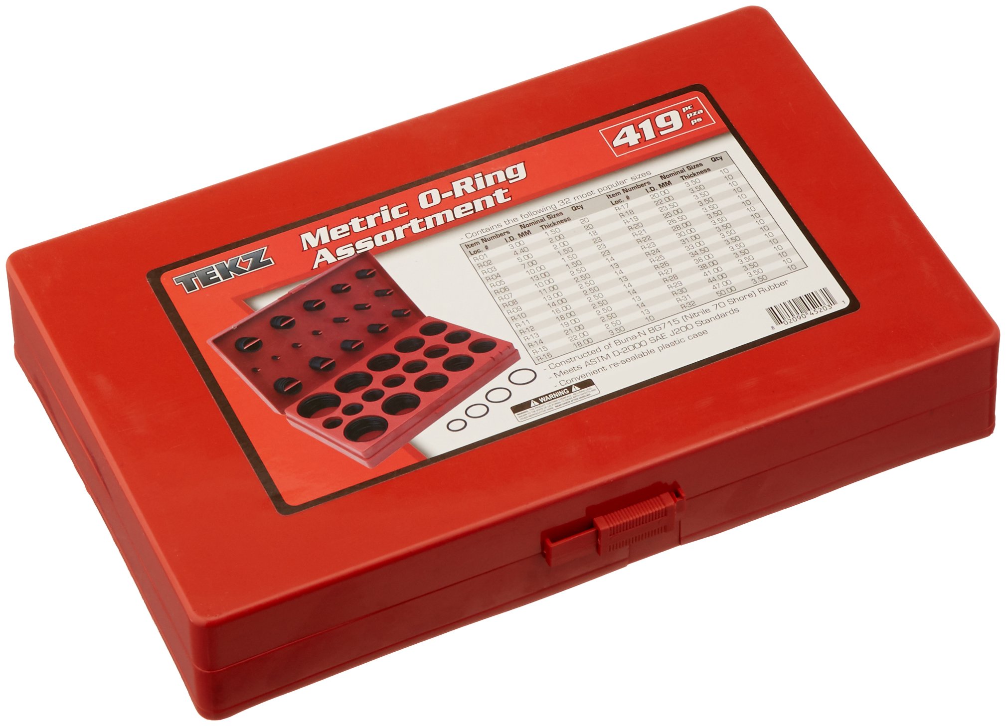Titan 419 Piece Metric O-Ring Assortment Kit with Storage Case - Sealing Solutions for Plumbing, Automotive & Industrial Applications